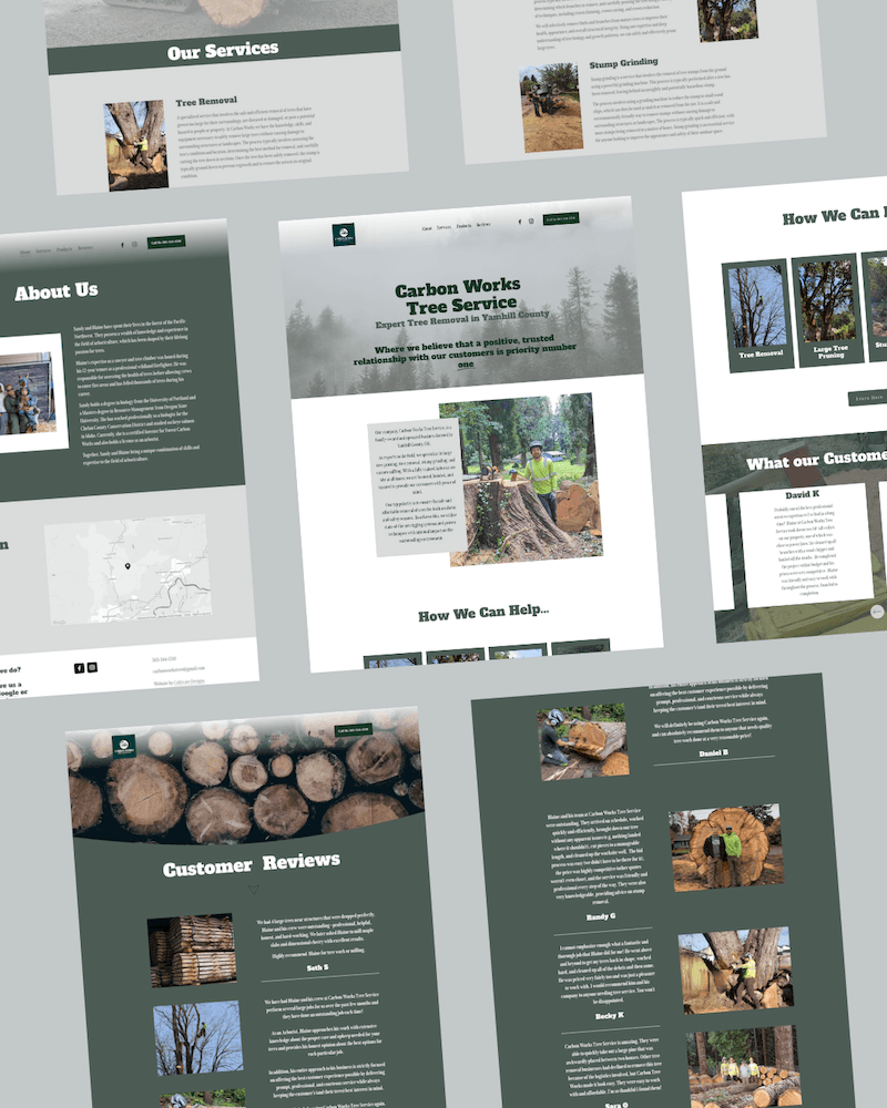 Carbon Works Tree Service Website Build