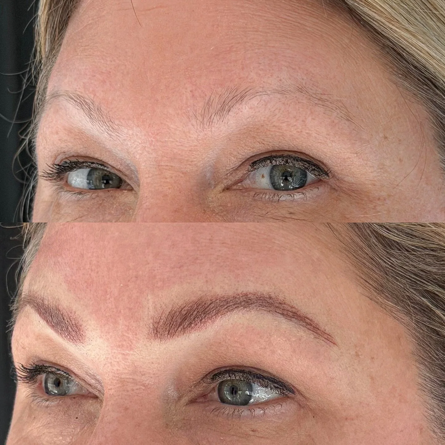 Someone&rsquo;s waking up to new brows ❄️
#combobrows#microblading