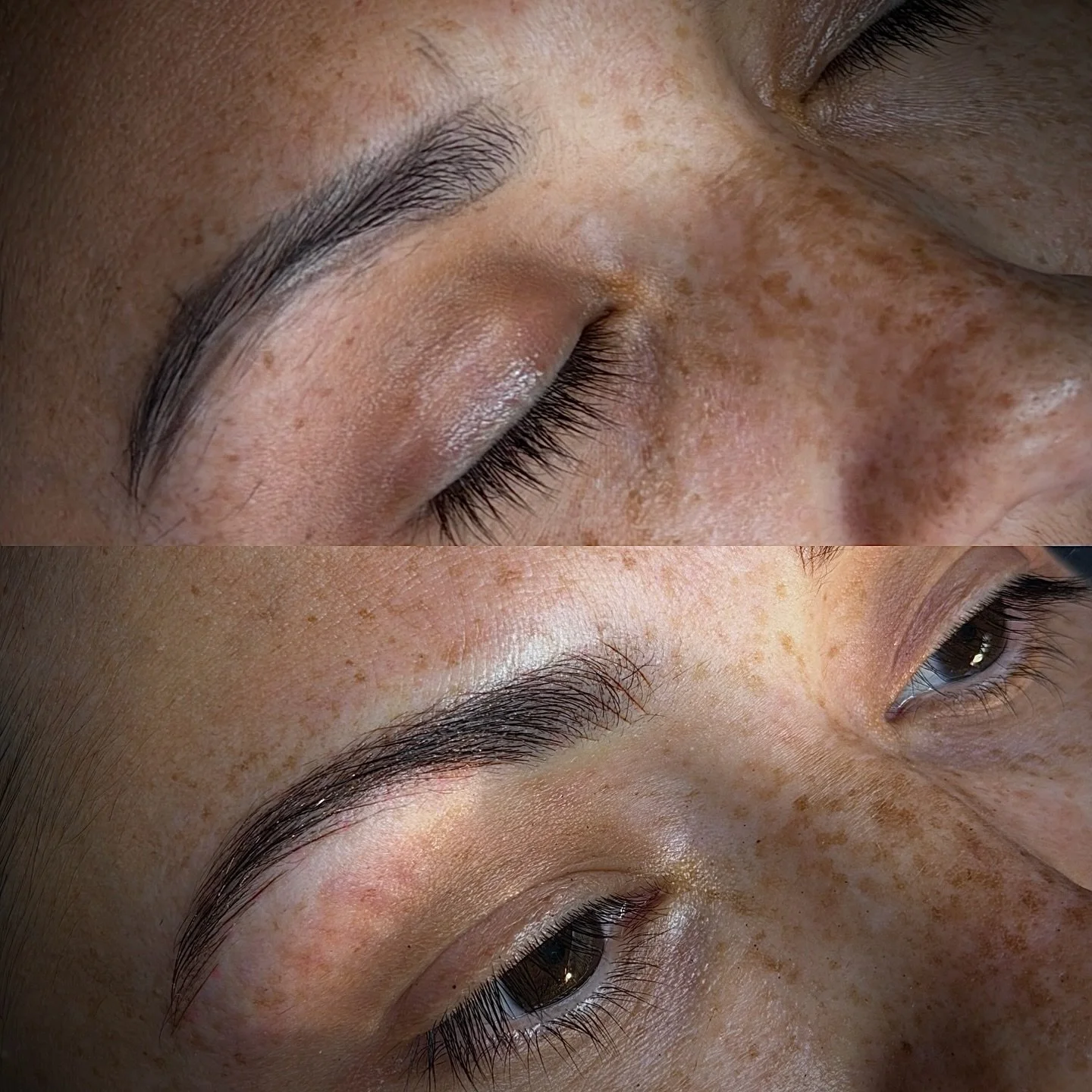 Microblading + subtle shading = definition without
heaviness. Perfect for adding depth while keeping brows soft, dimensional, and timeless it ❄️