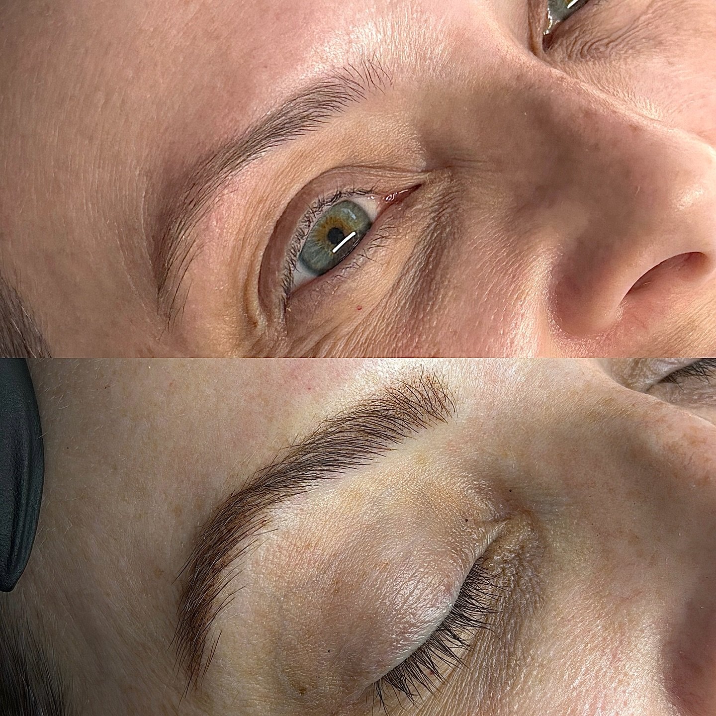 Before &rarr; soft &amp; sparse
After &rarr; defined, fluffy, and balanced 🤎
Combo brows give you the best of both worlds: natural strokes + airy shading. add fullness, shape, and depth while still keeping that natural brow feel.
Wake up with brows 