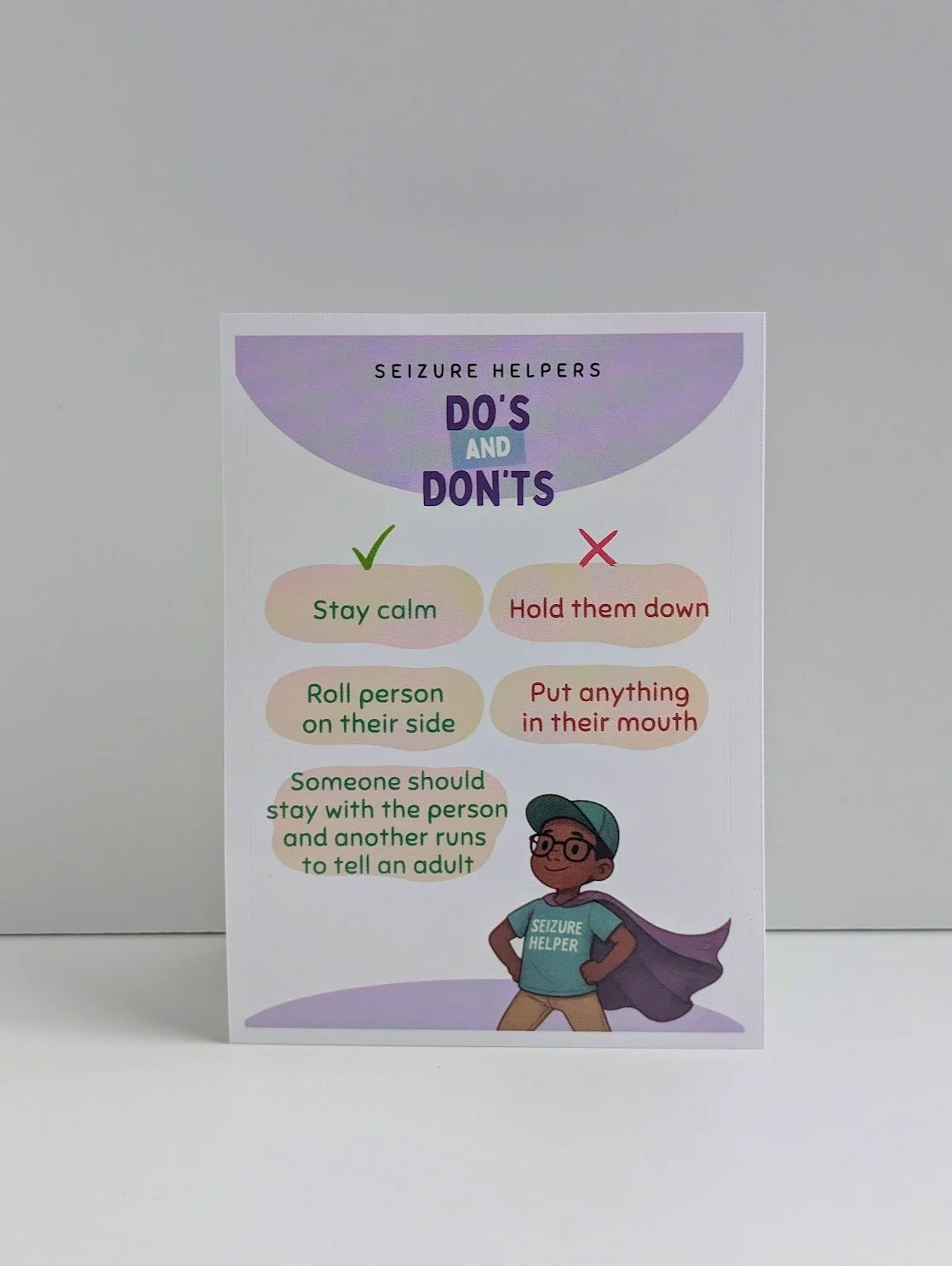 Seizure Do's & Don'ts Sticker