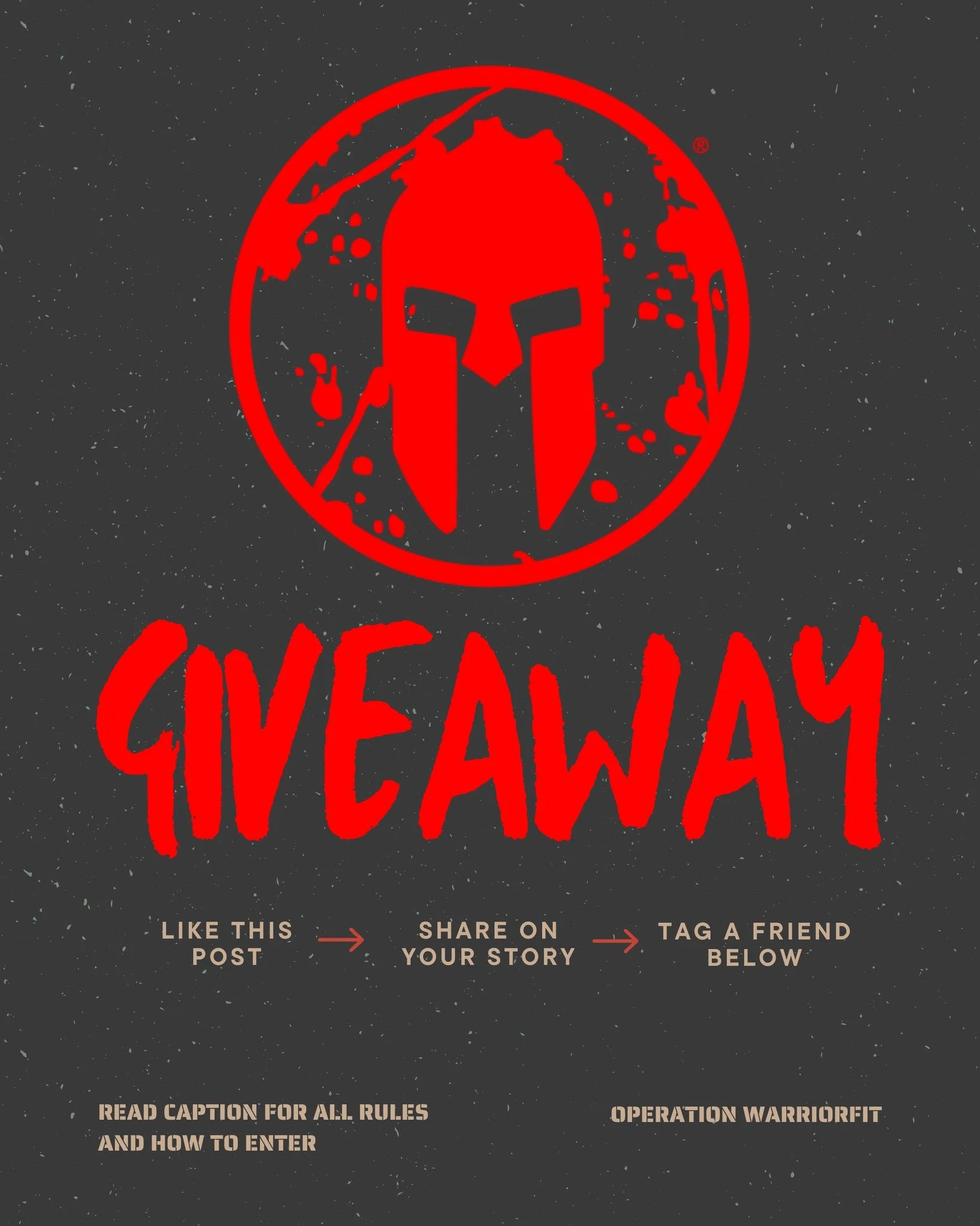 💥 SPARTAN RACE ENTRY GIVEAWAY💥

We are giving away two entries to (2) individuals to any Spartan Sprint/Super/Beast/Kids race! 

How to Enter: 
- Like this Post 
- Follow @operationwf 
- Share on Your Story (Ensure to tag @operationwf)
- Tag a frie