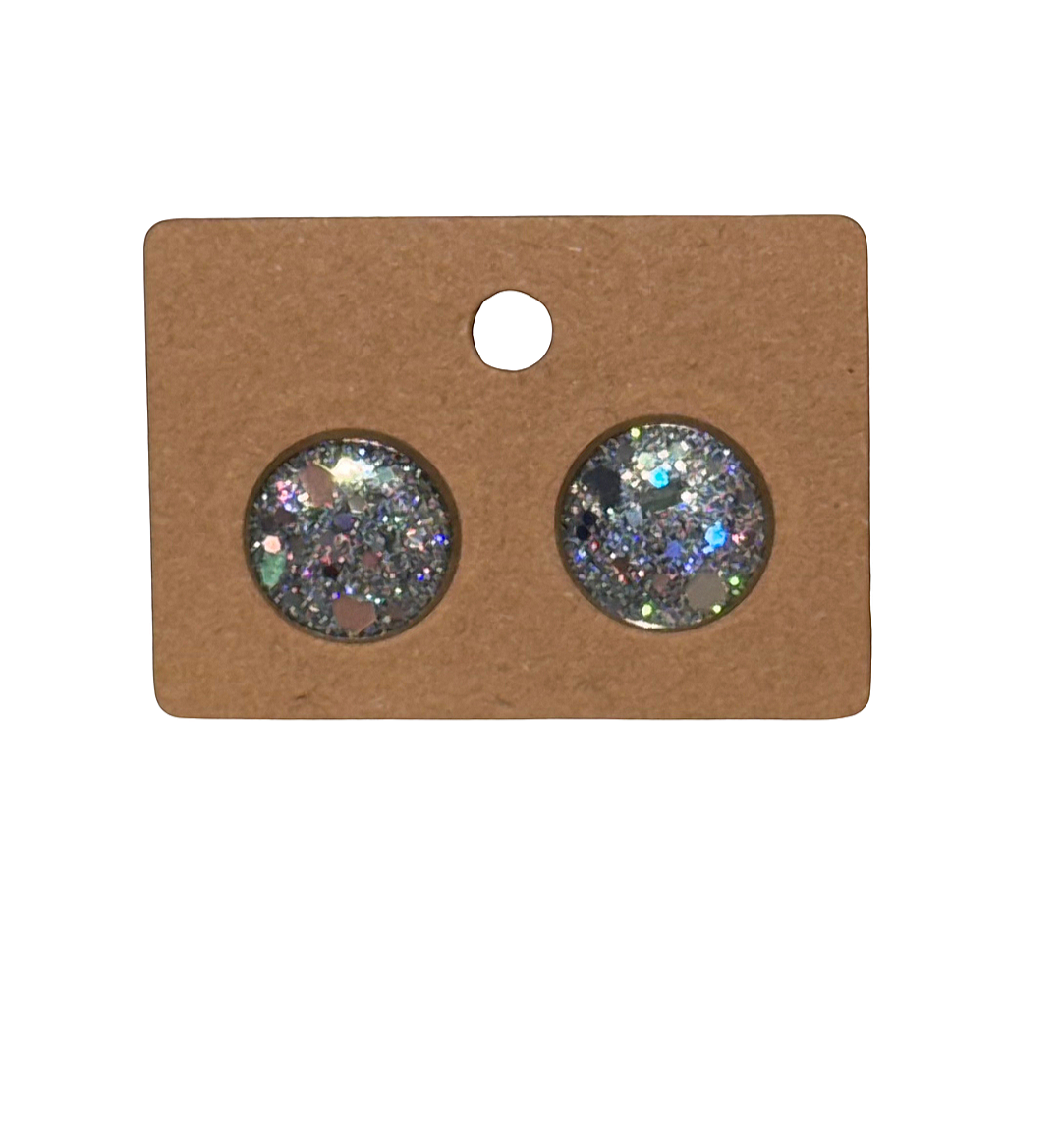 Space Dust Earrings - Stainless Steel Studs