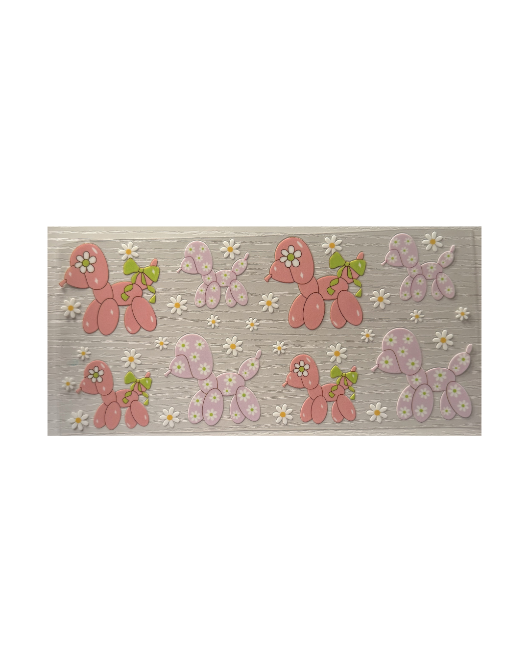 Balloon Dog Floral Decal