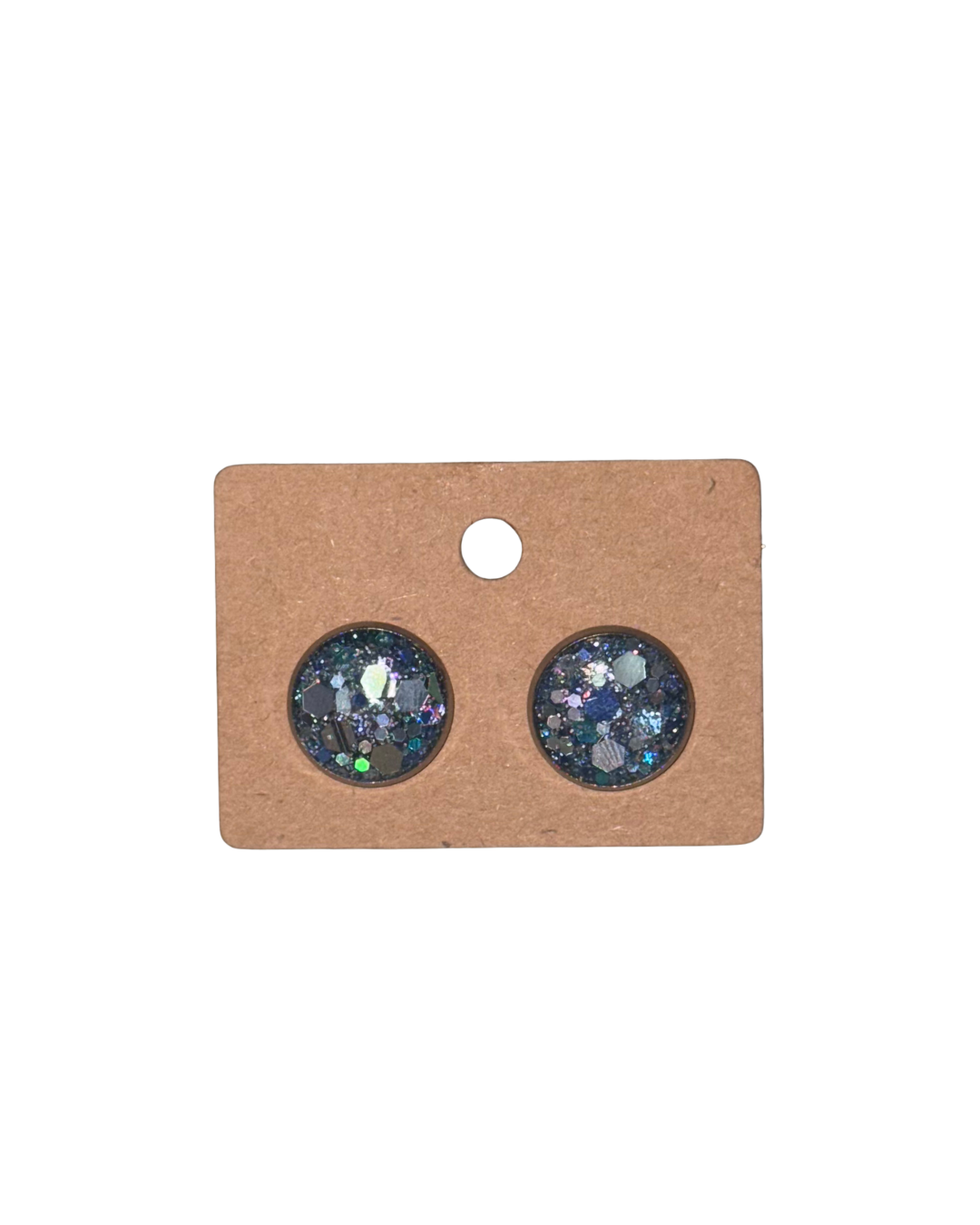 Sea Glass Earrings - Stainless Steel Studs