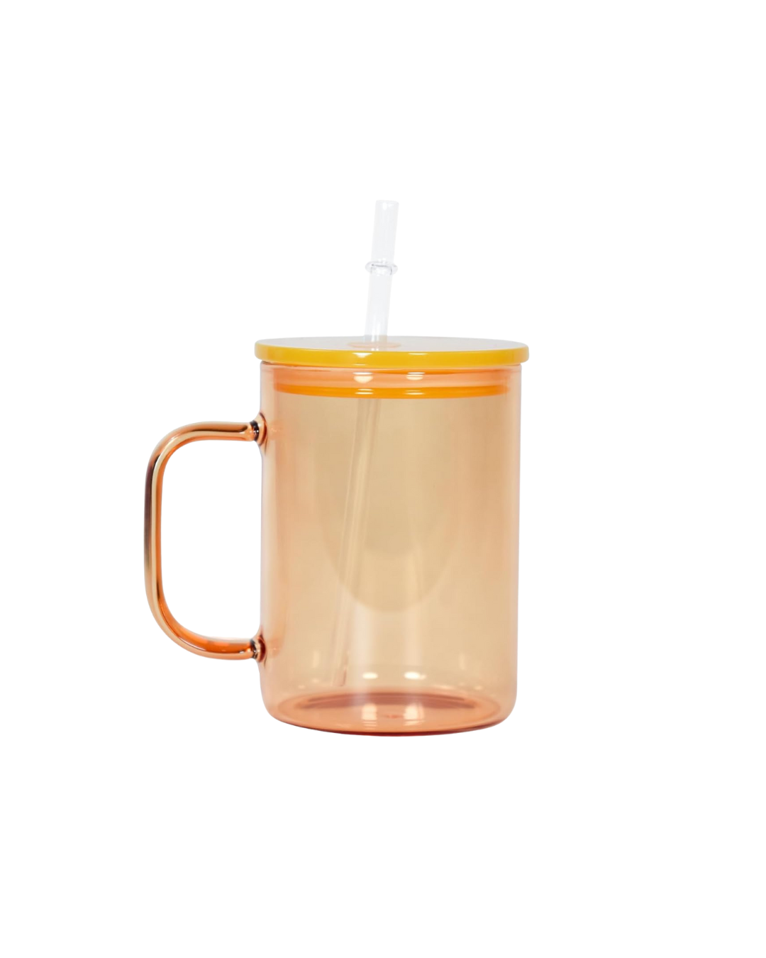 15 oz Color Glass W/Handle - Custom