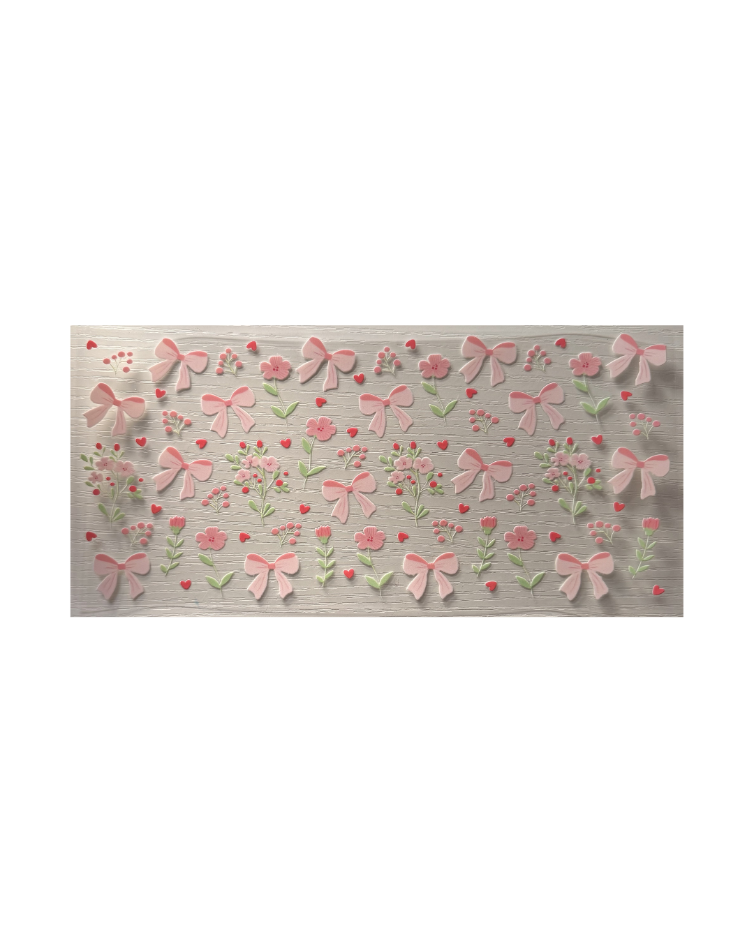 Pink Bows + Flowers Decal