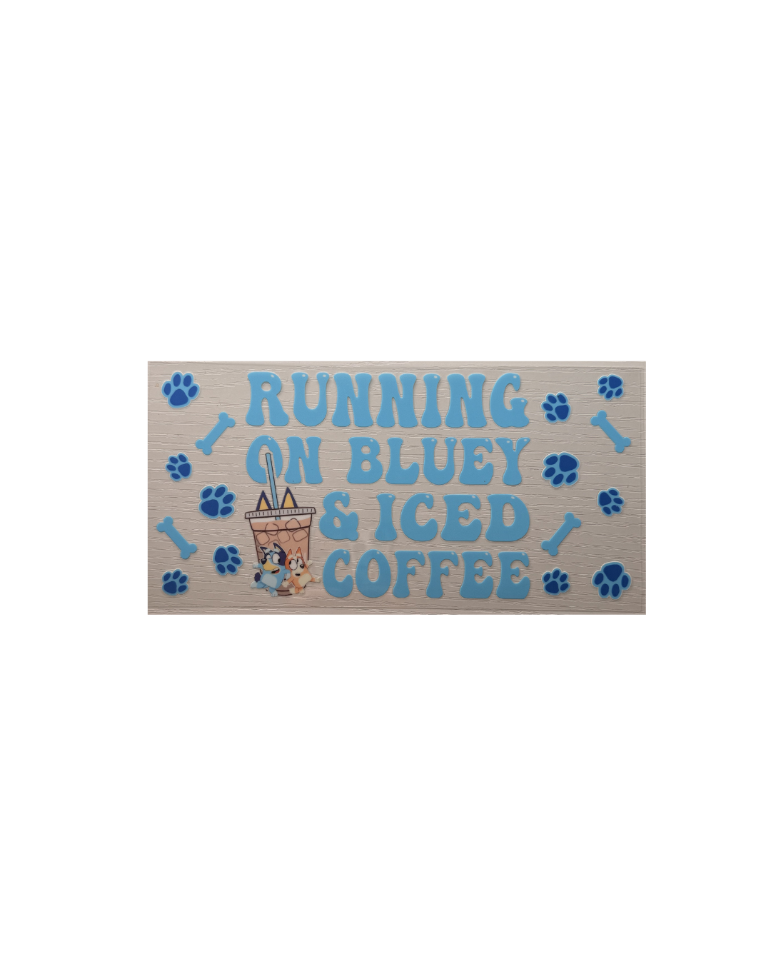 Running on Bluey - Decal