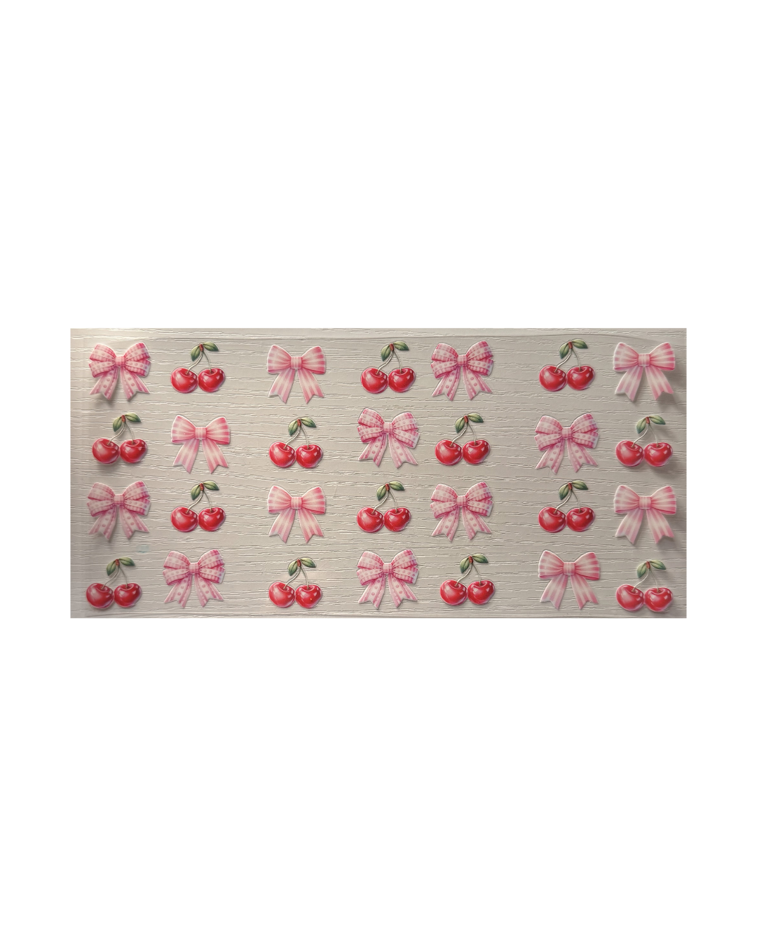 Pink Bows + Cherries Decal