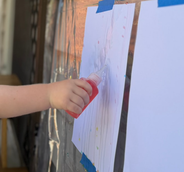 Artsy Ants - Spray, Drip, and Squirt Painting