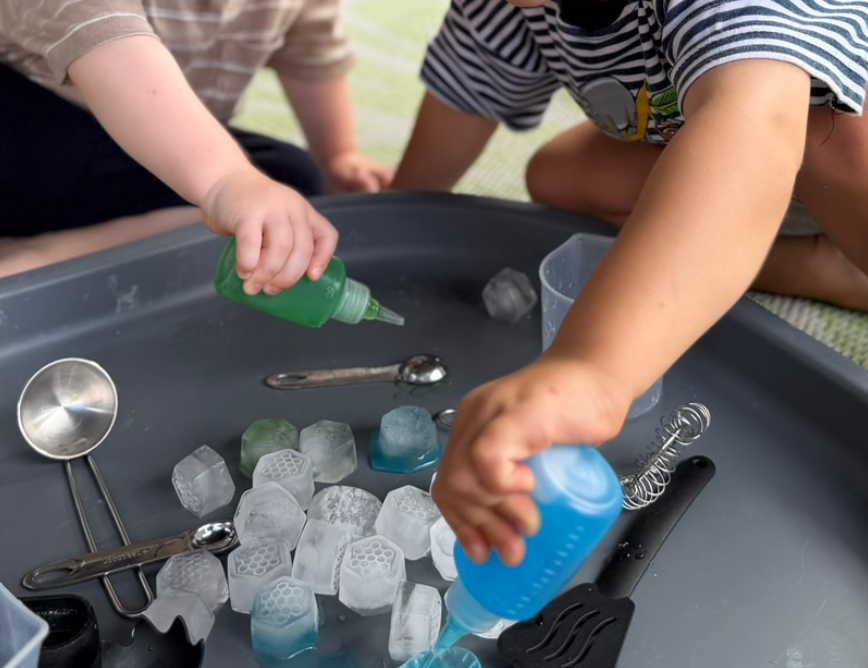 Sensory Snails - Spray, Drip, and Squirt Painting