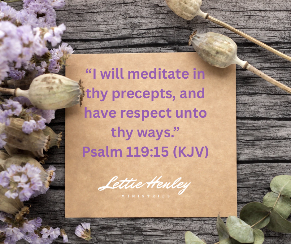 Meditating on the Path of Obedience