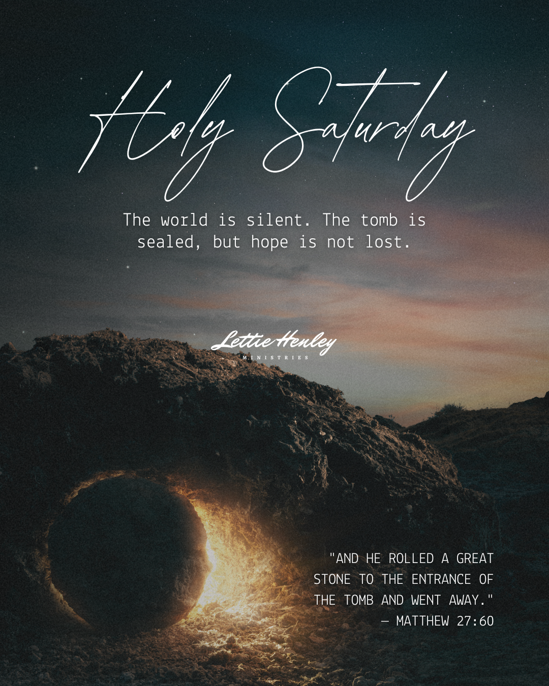 Holy Saturday: The Silence Between Promise and Fulfillment