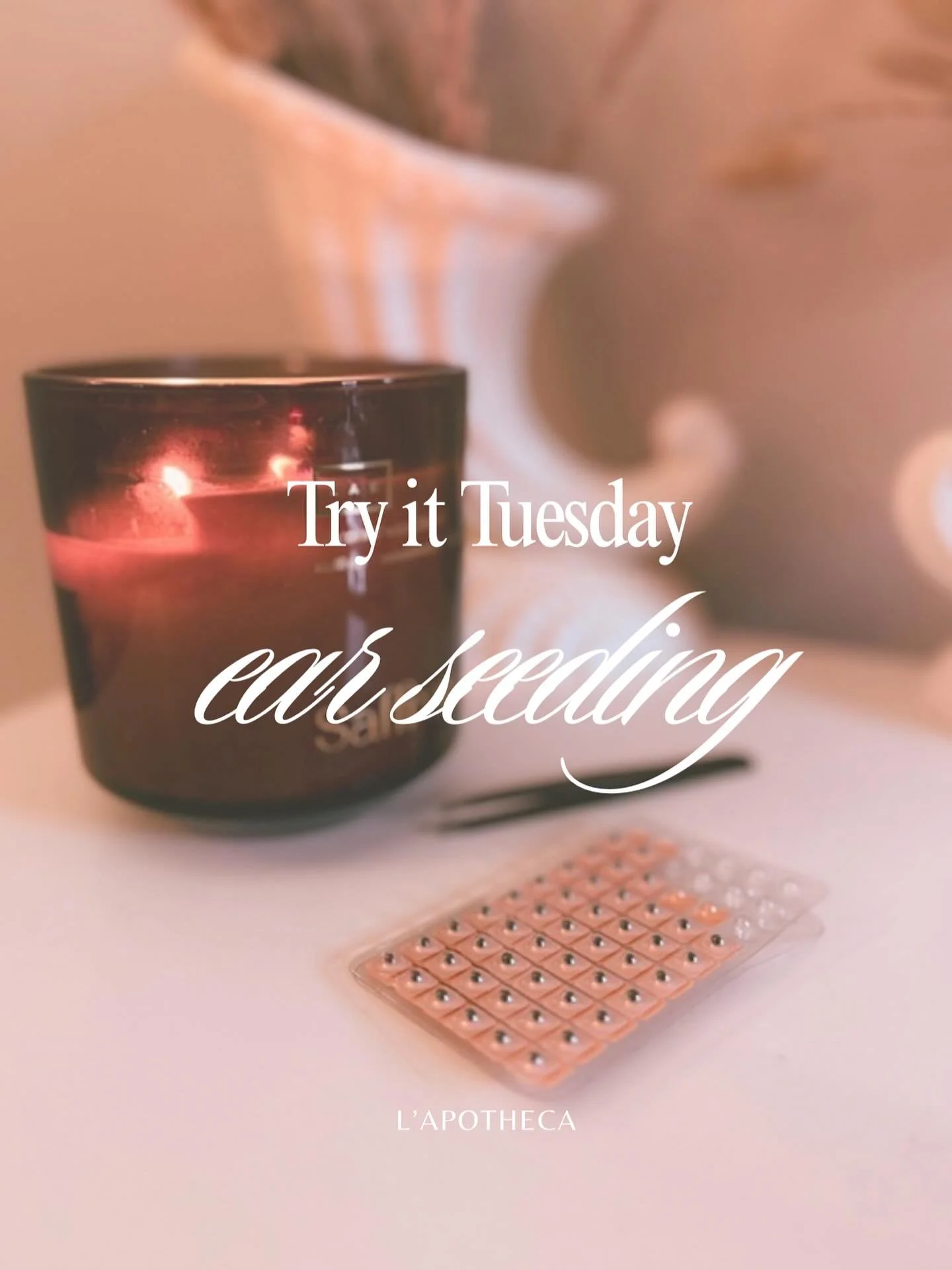 Trying Things Tuesday 🪷
A new little series where I explore rituals that promise to make life feel softer, calmer, or more intentional &mdash; and I&rsquo;ll share what actually happens.

This week: ear seeding.
Apparently an ancient acupressure pra