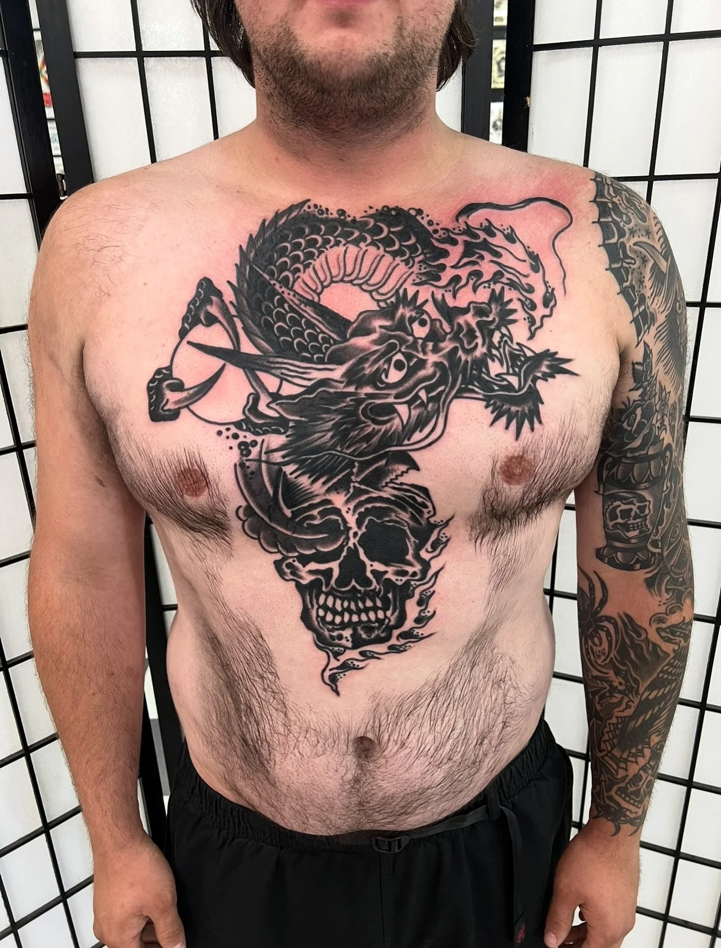 One hit, no numbing products, just one touch guy. Thanks again Matty you earned your @carlisletattooco vip status with this one.