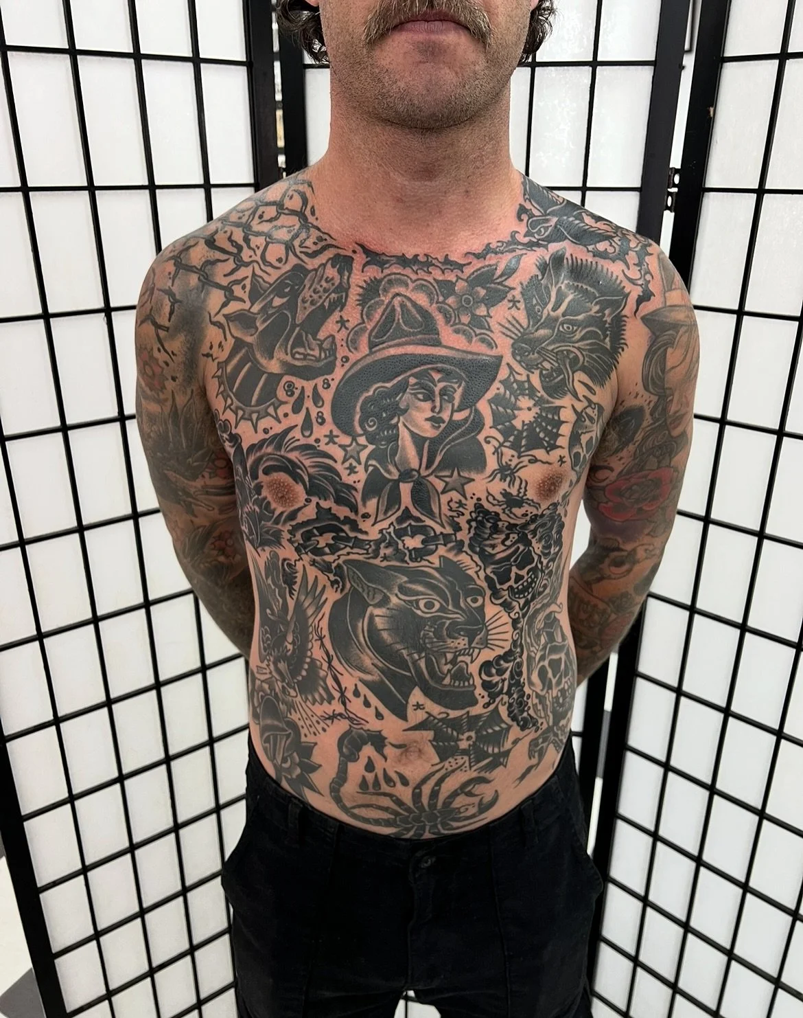 Full front now complete @carlisletattooco for bookings in the new year send me a DM. Thanks