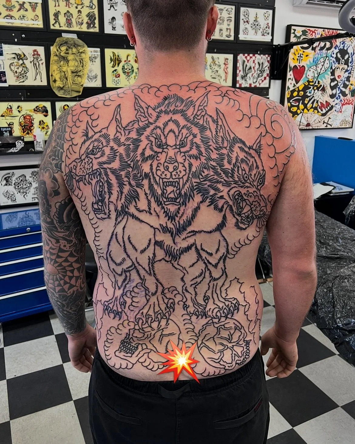 Another back started yesterday @carlisletattooco I have quite a few on the go at the moment. If you would like to start yours send me a message to discuss the process, it&rsquo;s that easy!