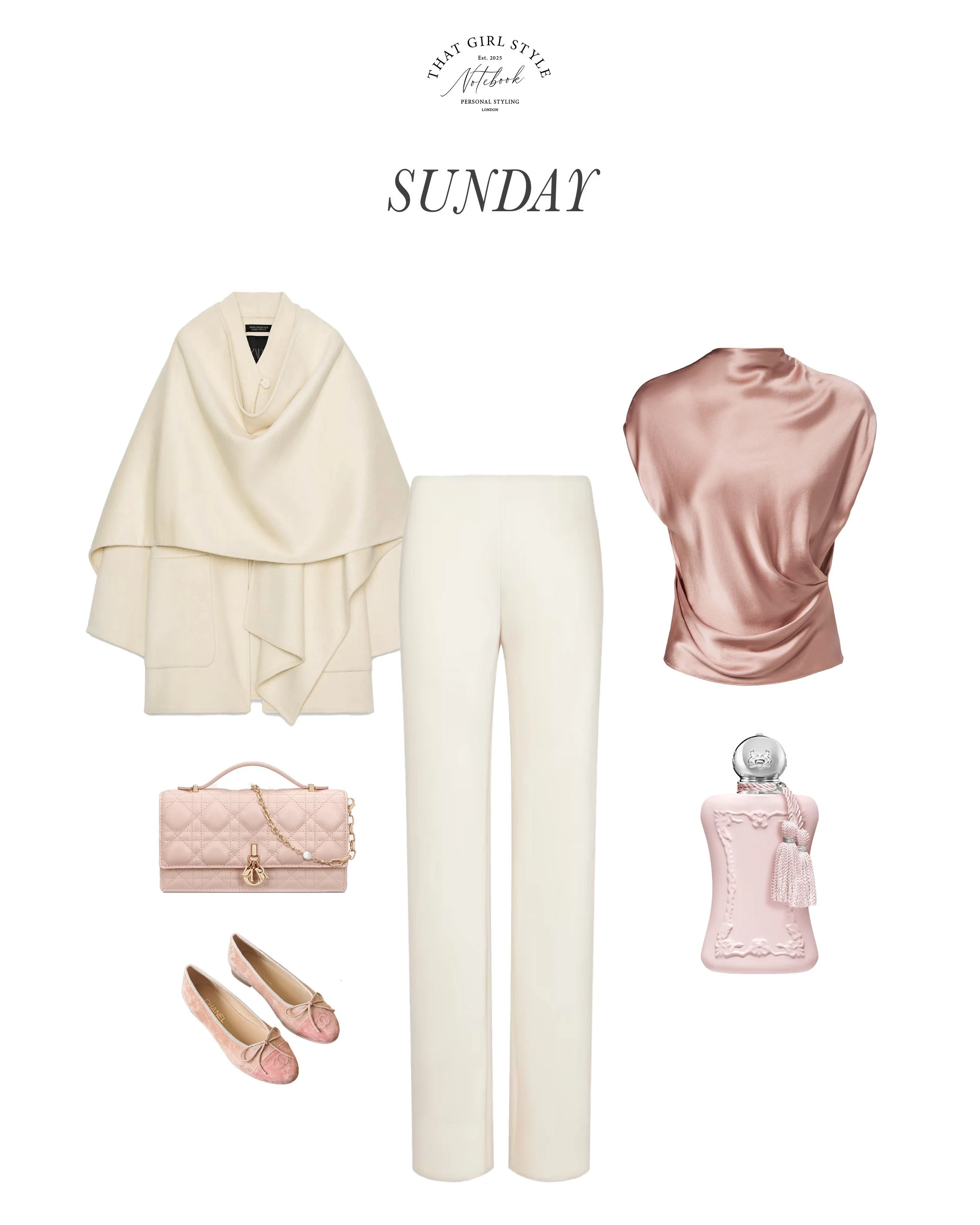 Coat Zara, Trousers Vince, Top The Sei, Bag Christian Dior, Ballet Flats Chanel