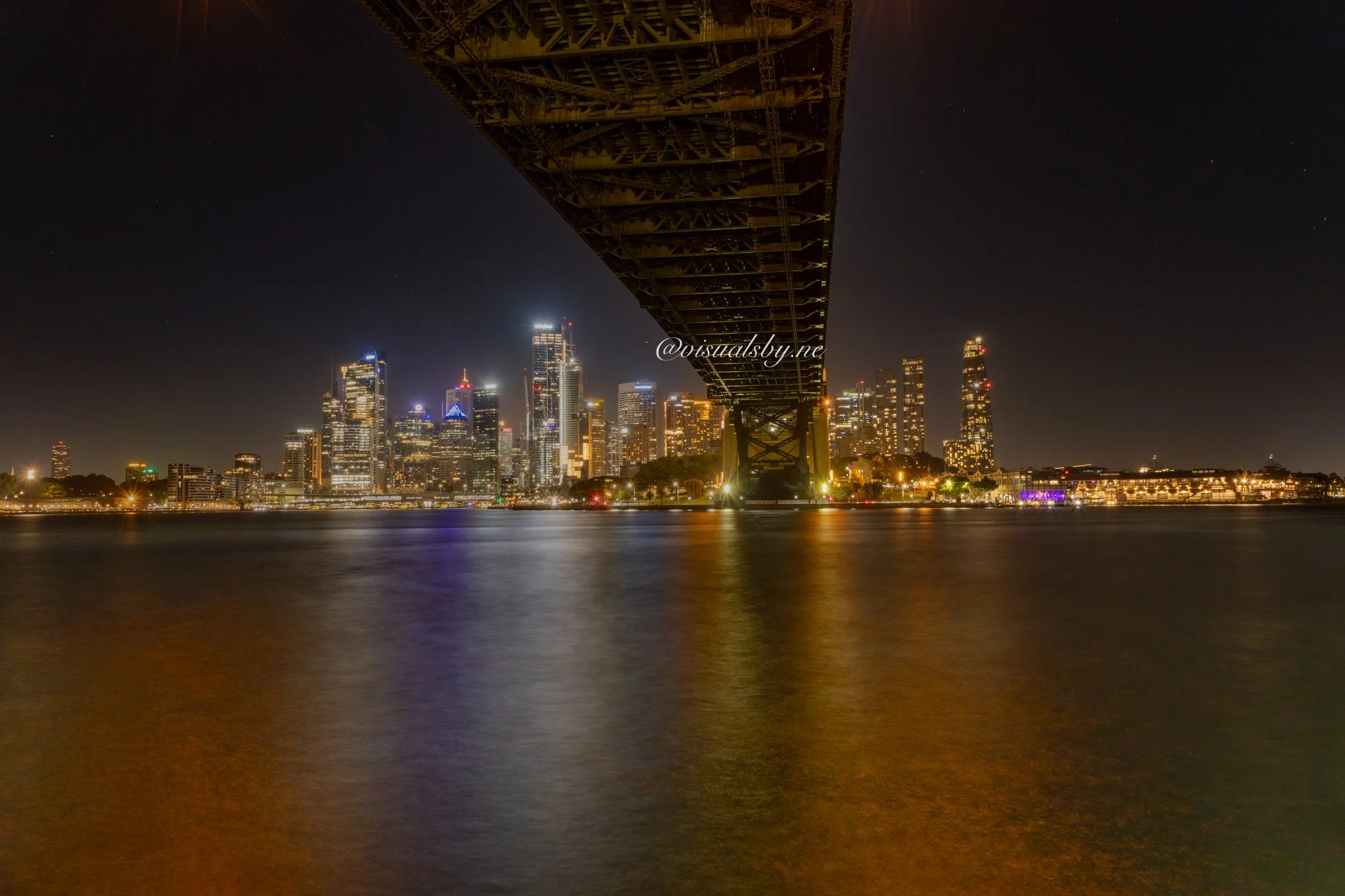 Golden Lights under the Harbour