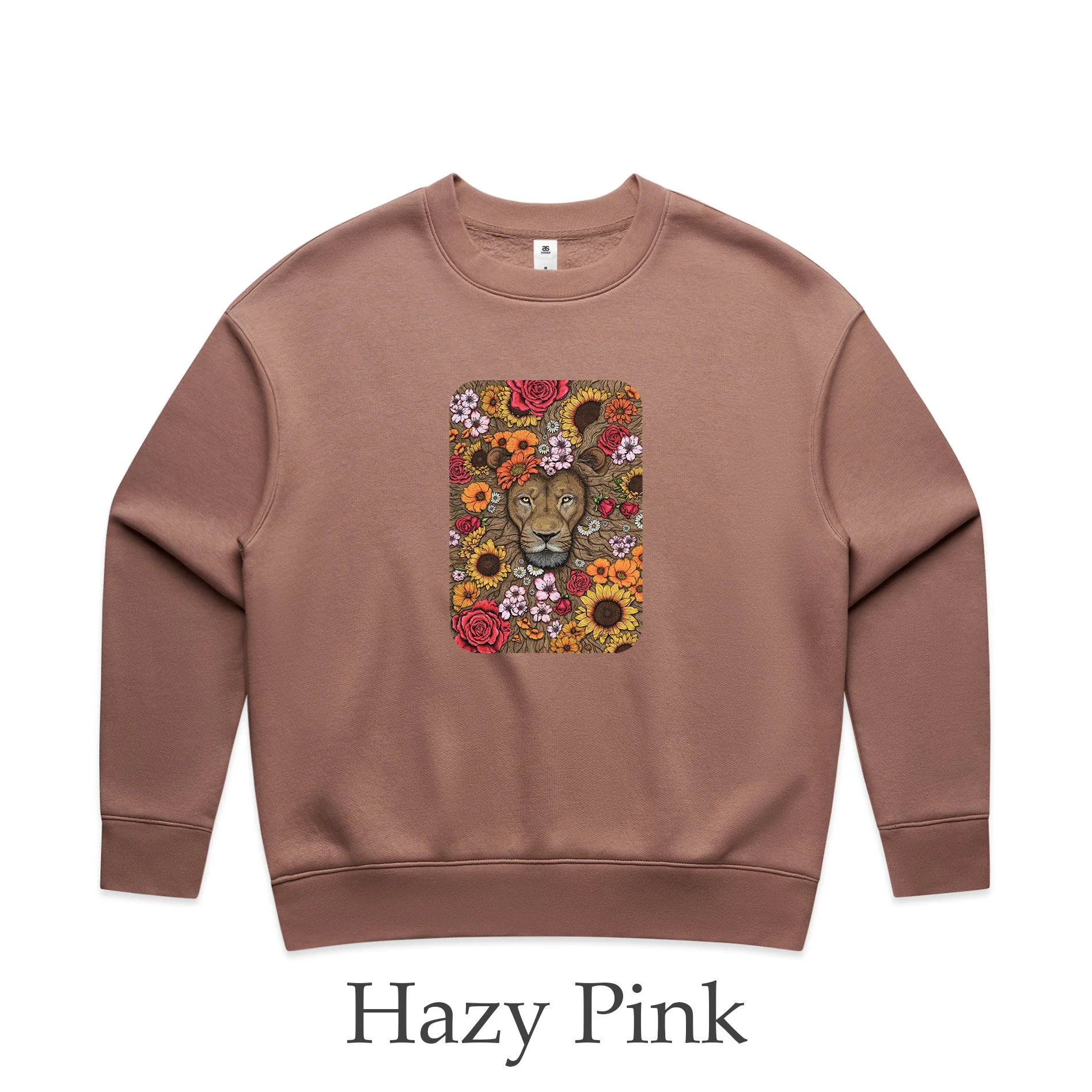 Women's Relax Sweatshirt - Floral Lion