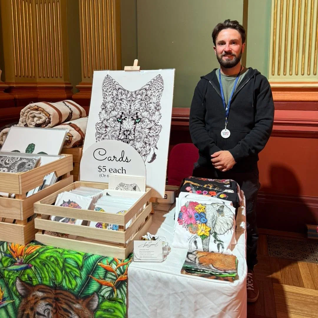 It&rsquo;s a super last post, but thank you to everyone who came and supported me and my work at the Sydney Made markets at the town Hall a couple of weeks ago. It was a lovely market and met lots of nice people. ☺️
Ae sold out of the tote bags prett