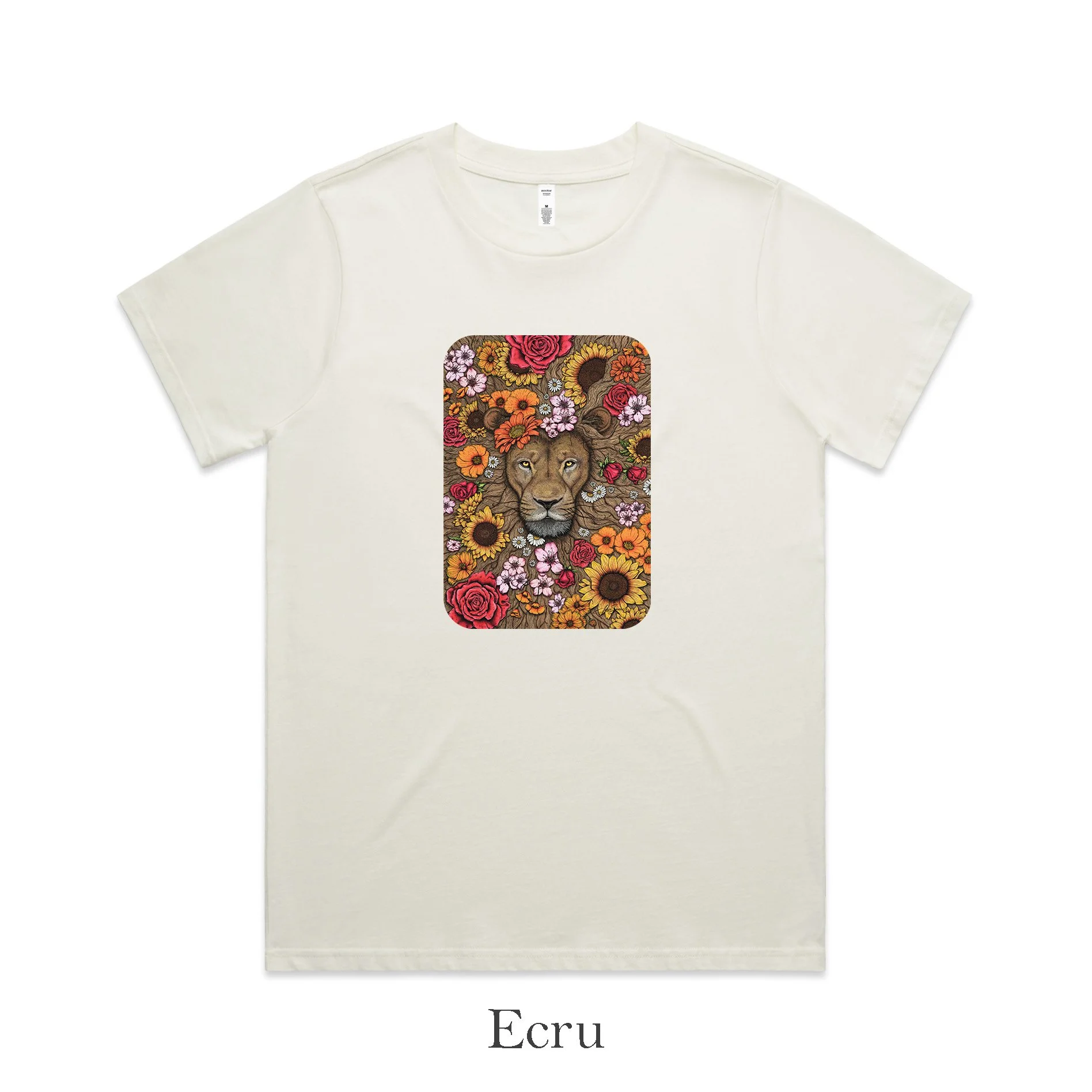 Women's Classic Tee - Floral Lion
