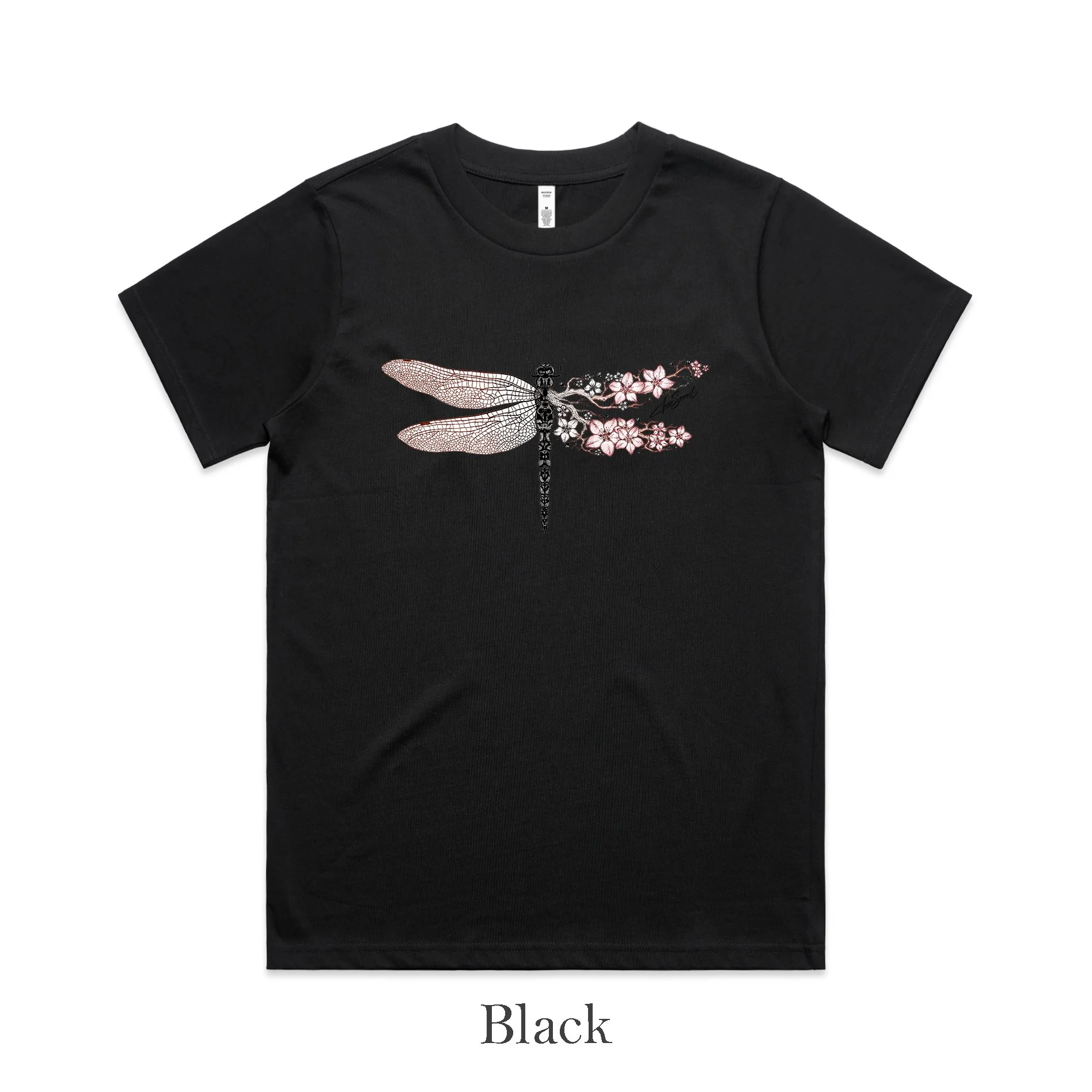 Women's Classic Tee - Floral Dragonfly