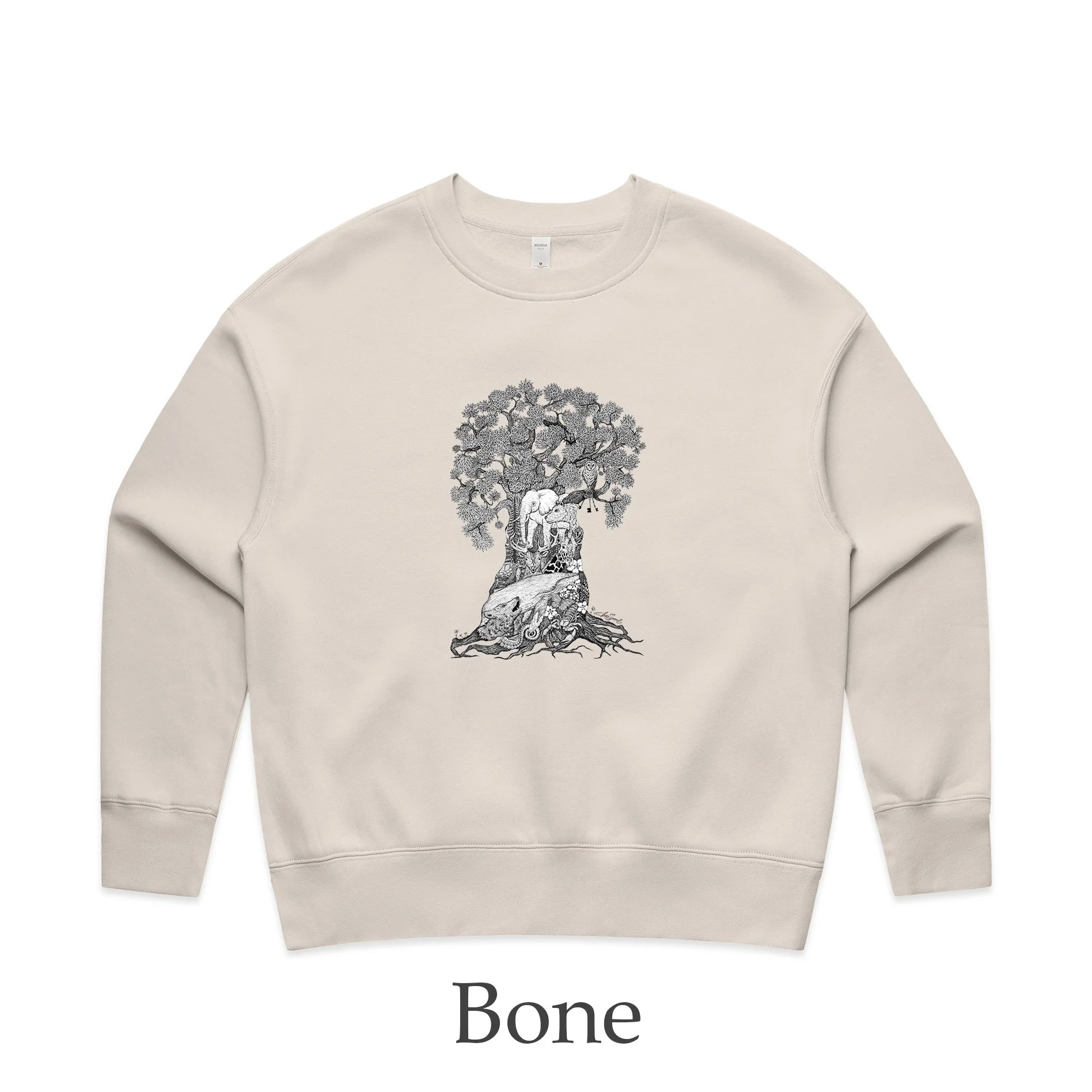 Women's Relax Sweatshirt - Tree of Animals