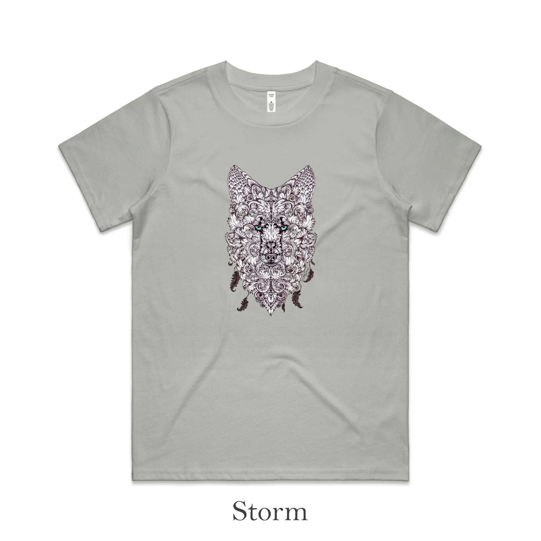 Women's Classic Tee - Ornate Wolf