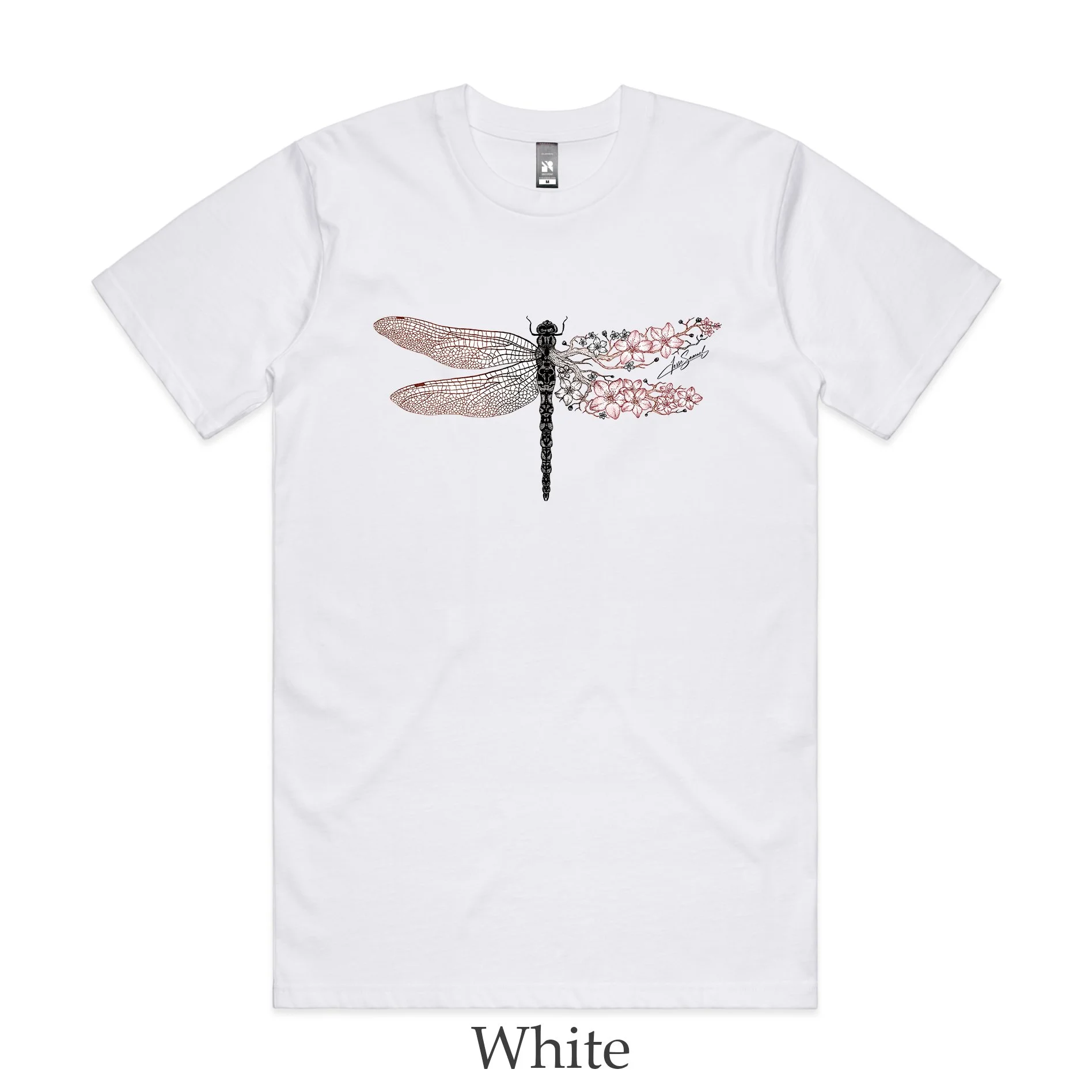 Men's Classic Tee - Floral Dragonfly