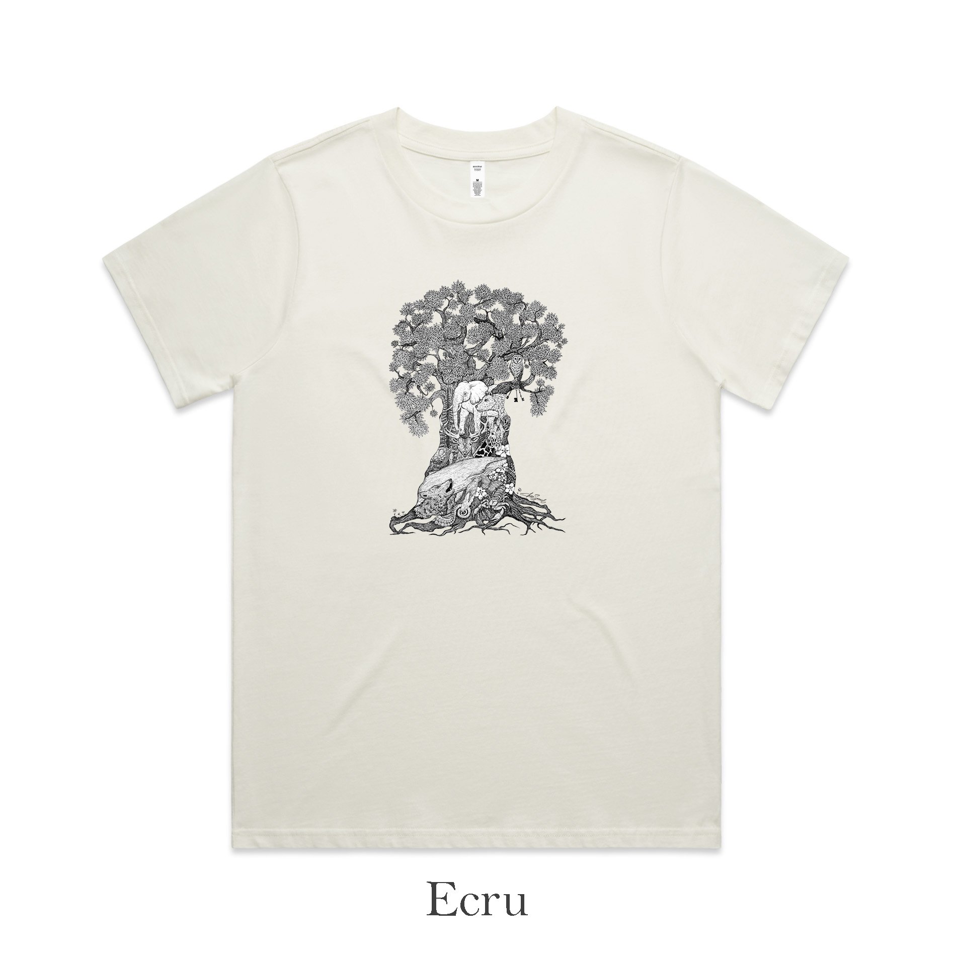 Women's Classic Tee - Tree of Animals
