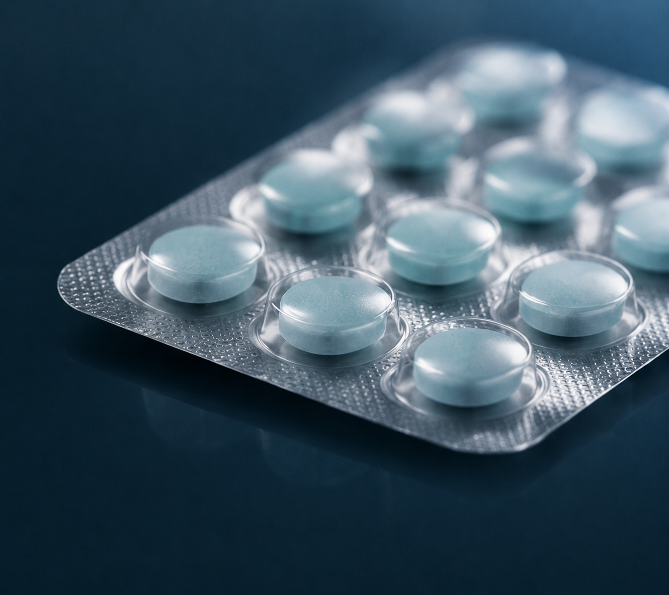 Blisterverpackung für Lebensmittel wie Kaugummi, Lutschbonbons und Snackportionen mit sauberer Präsentation