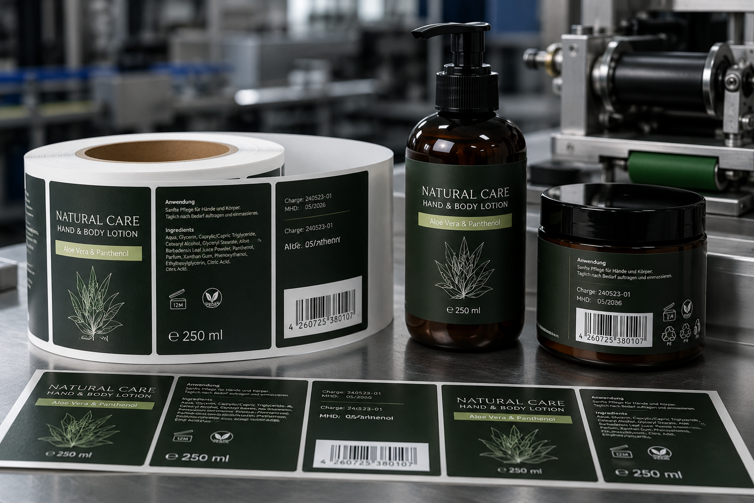 Individuelle Etikettierung für Flaschen, Verpackungen und markengerechte Produktpräsentation