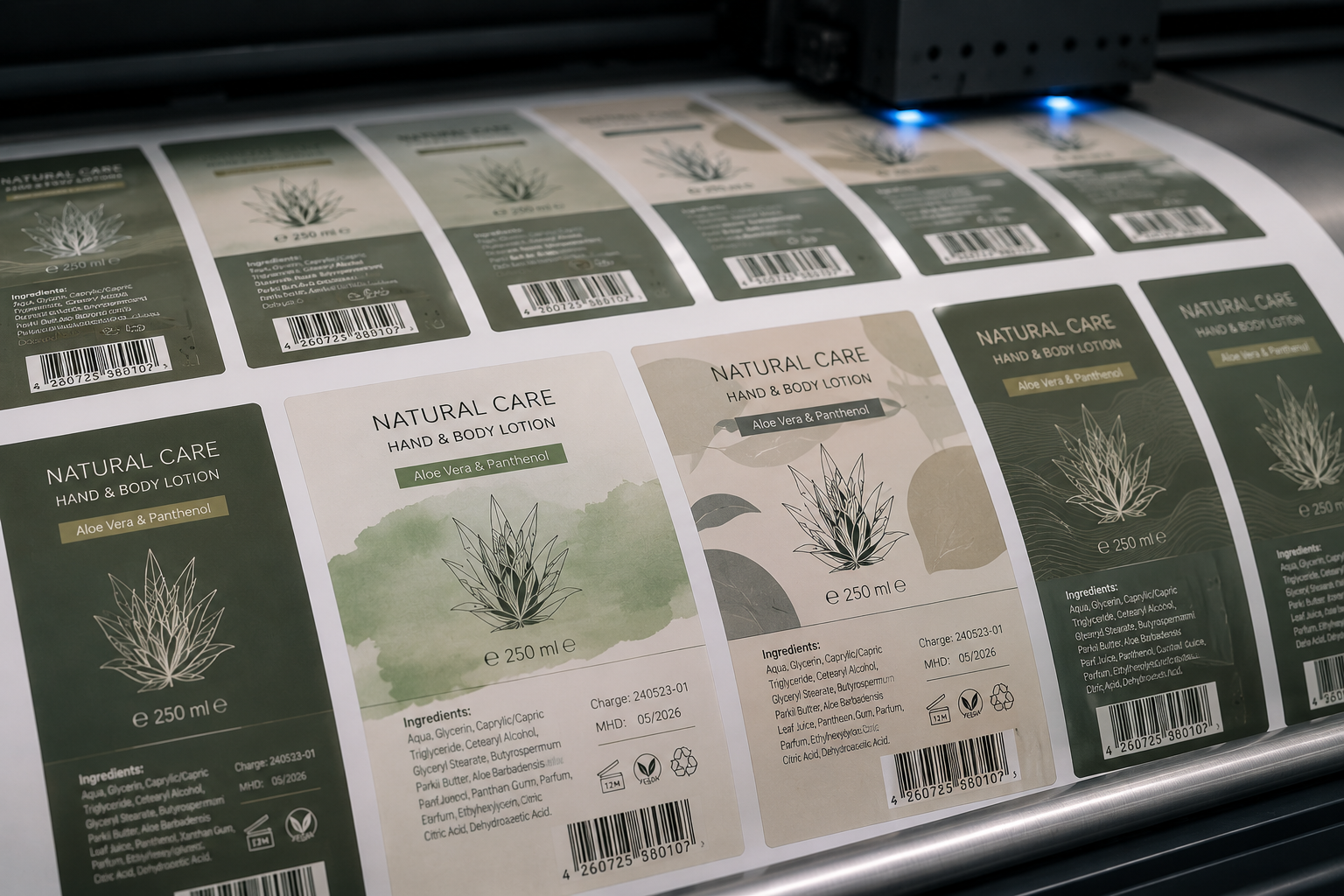 Konstante Druckqualität für Produktetiketten, Serienproduktion und Markenauftritt