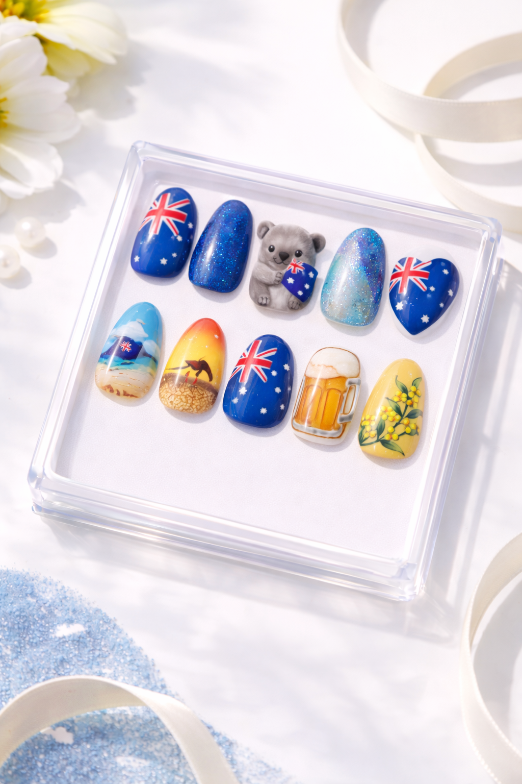 Australian Theme Press On Nails