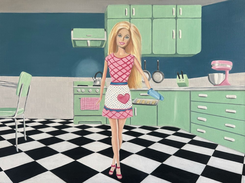 Denial, 2024, oil on canvas, 46 x 61cm