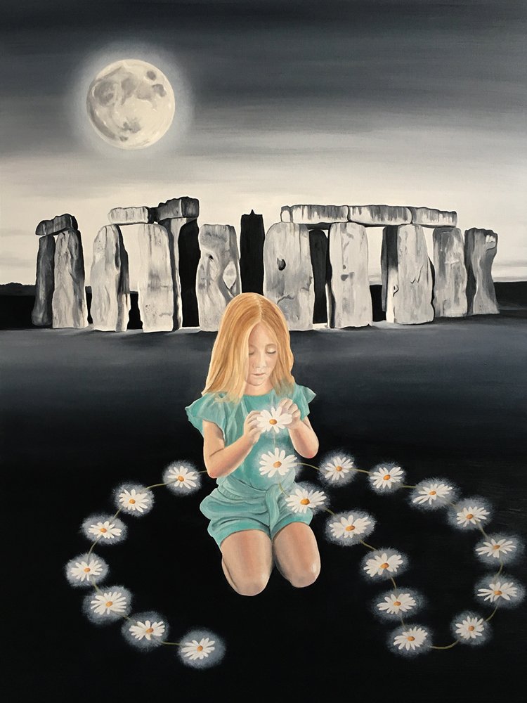 Stonehenge, 2019, oil on canvas, 102 x 76cm