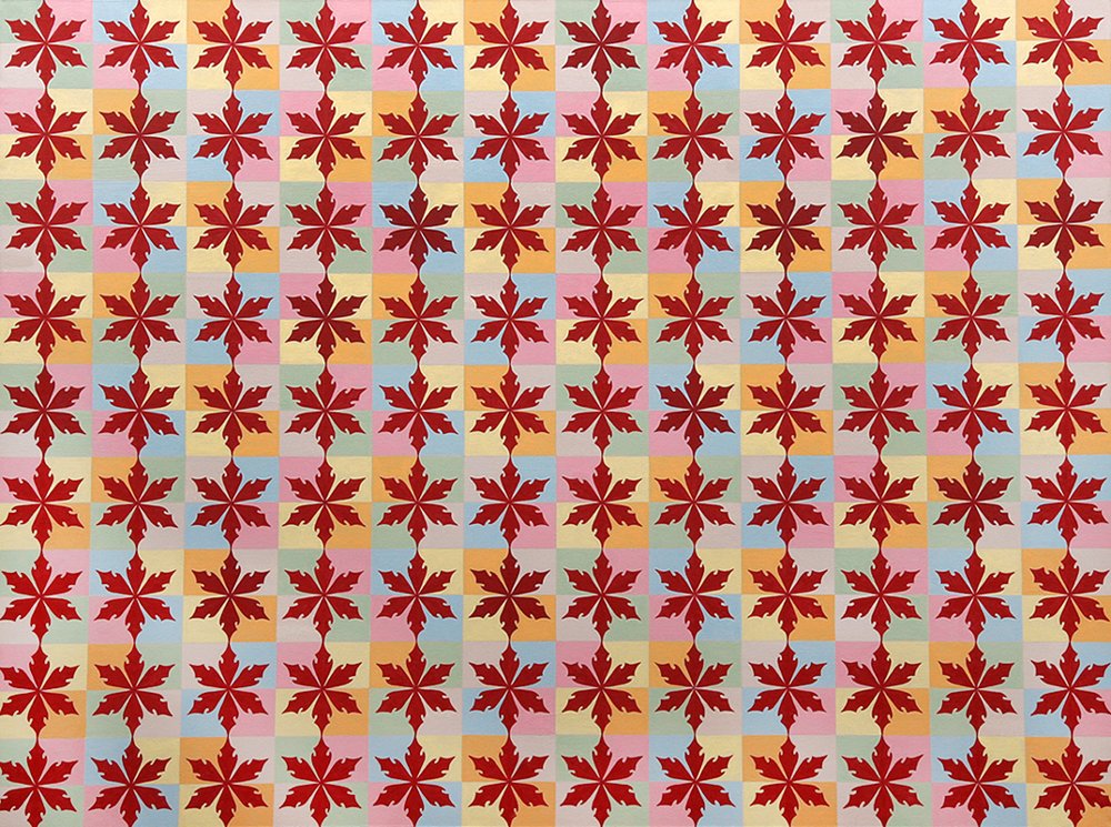 Snowflakes 2, 2014, acrylic on canvas, 91 x 122cm