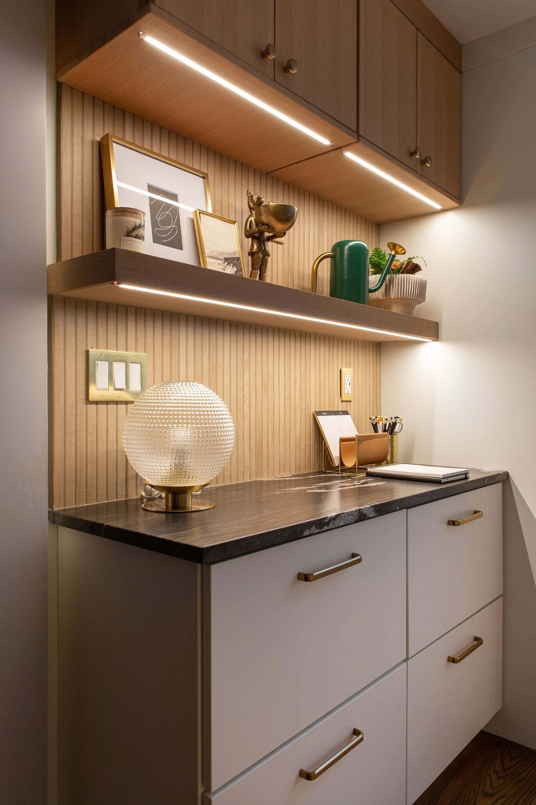 modern white oak kitchen remodel Pittsford Rochester, New York