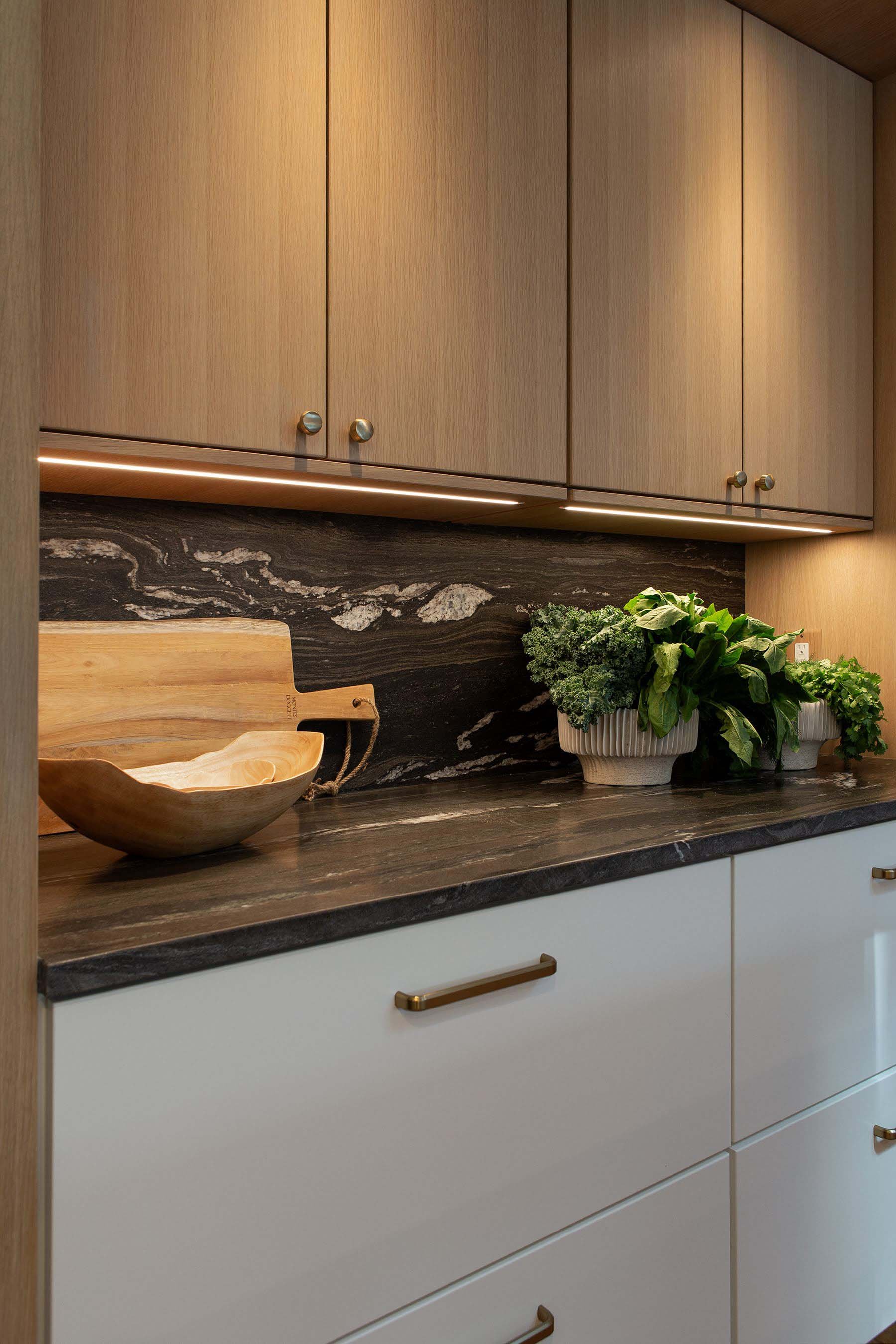 modern white oak kitchen remodel Pittsford Rochester, New York