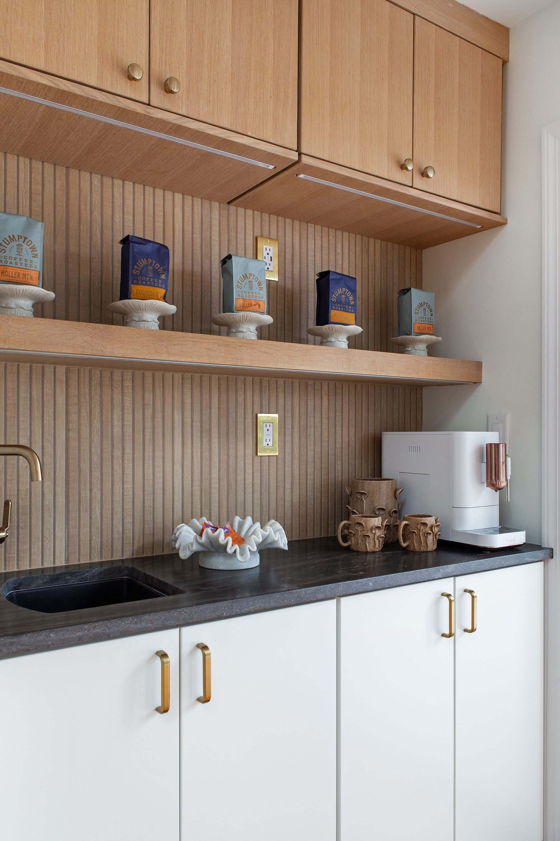modern white oak kitchen remodel Pittsford Rochester, New York