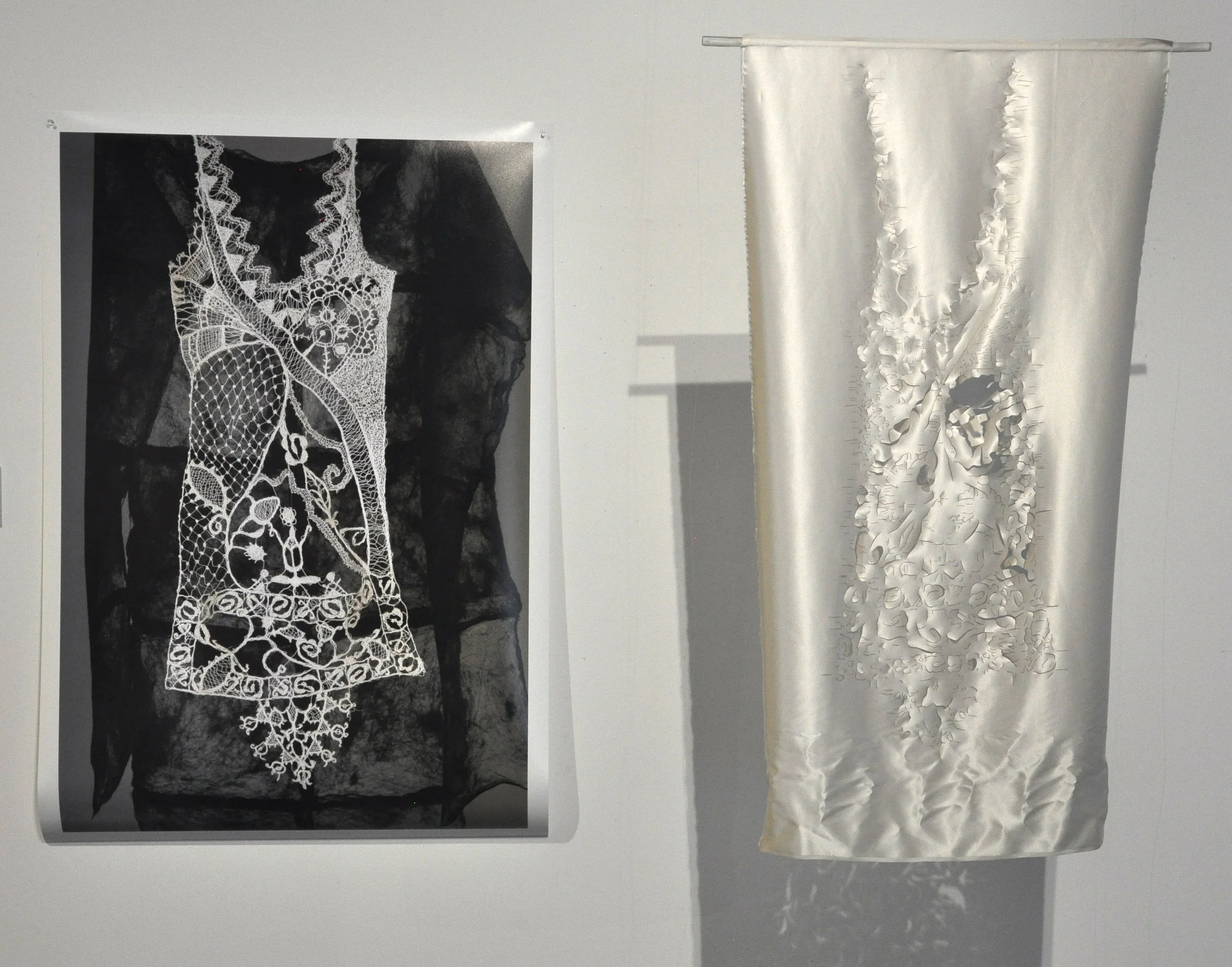 Digital Imprints, 2020, digital image & laser cut 'lace'. Photographer Greg Woodward