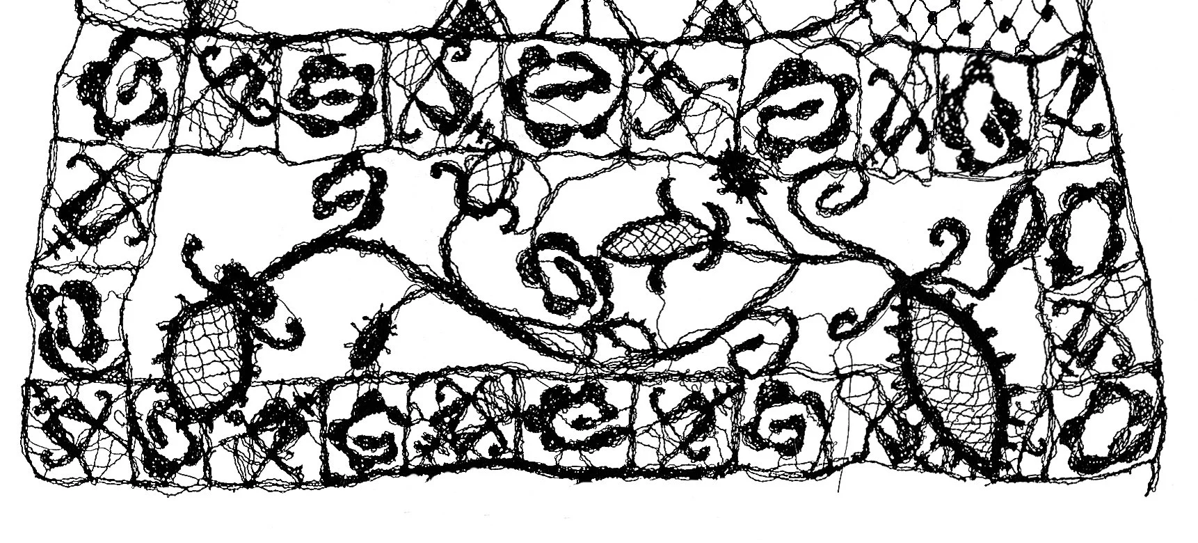 Lace border detail