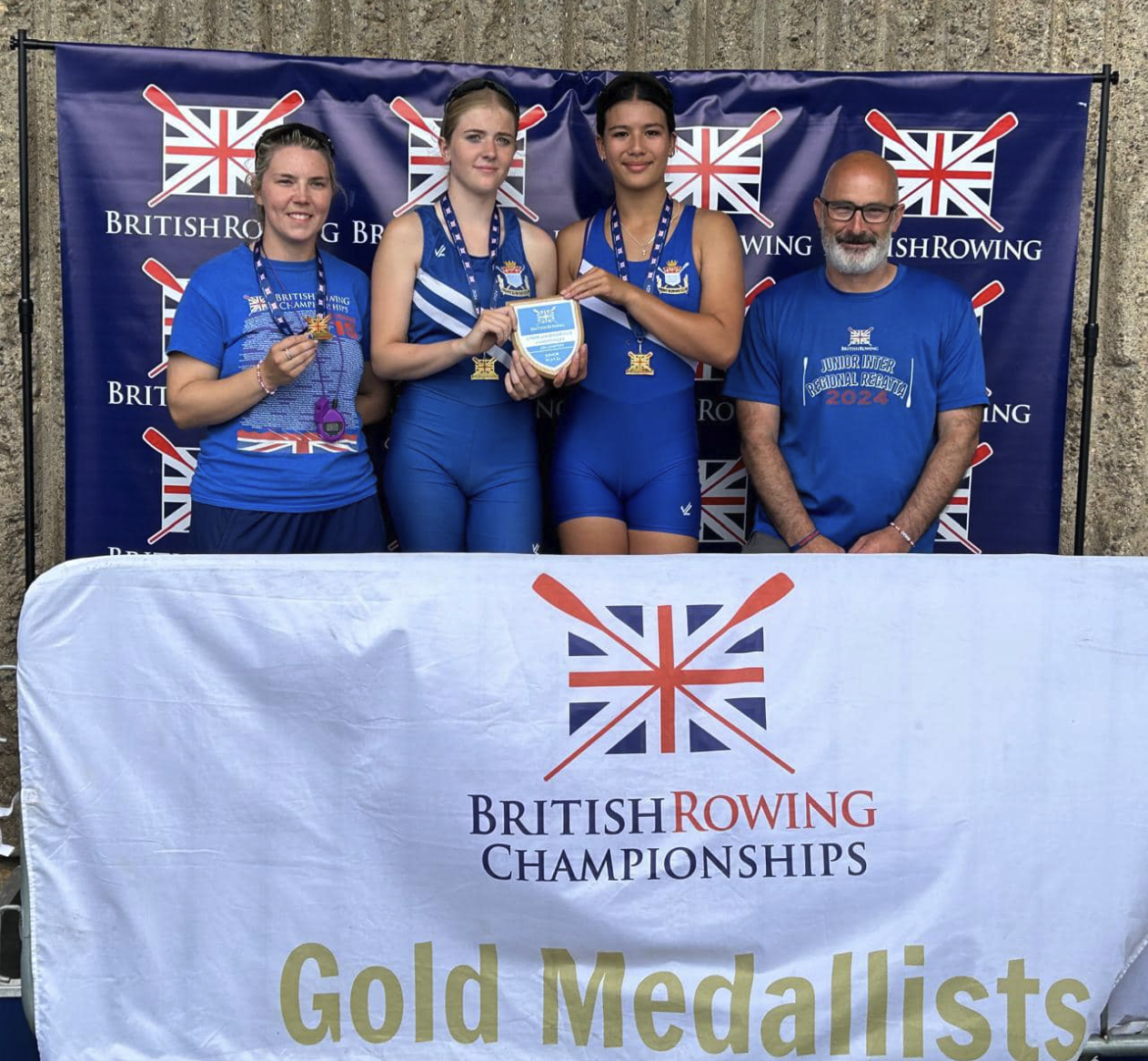 Trent WJ14 Doubles Win Gold at British Rowing Junior and Senior Club Championships 2024