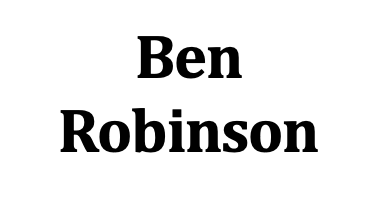 Thank you Ben Robinson for your BIG DUCK donation