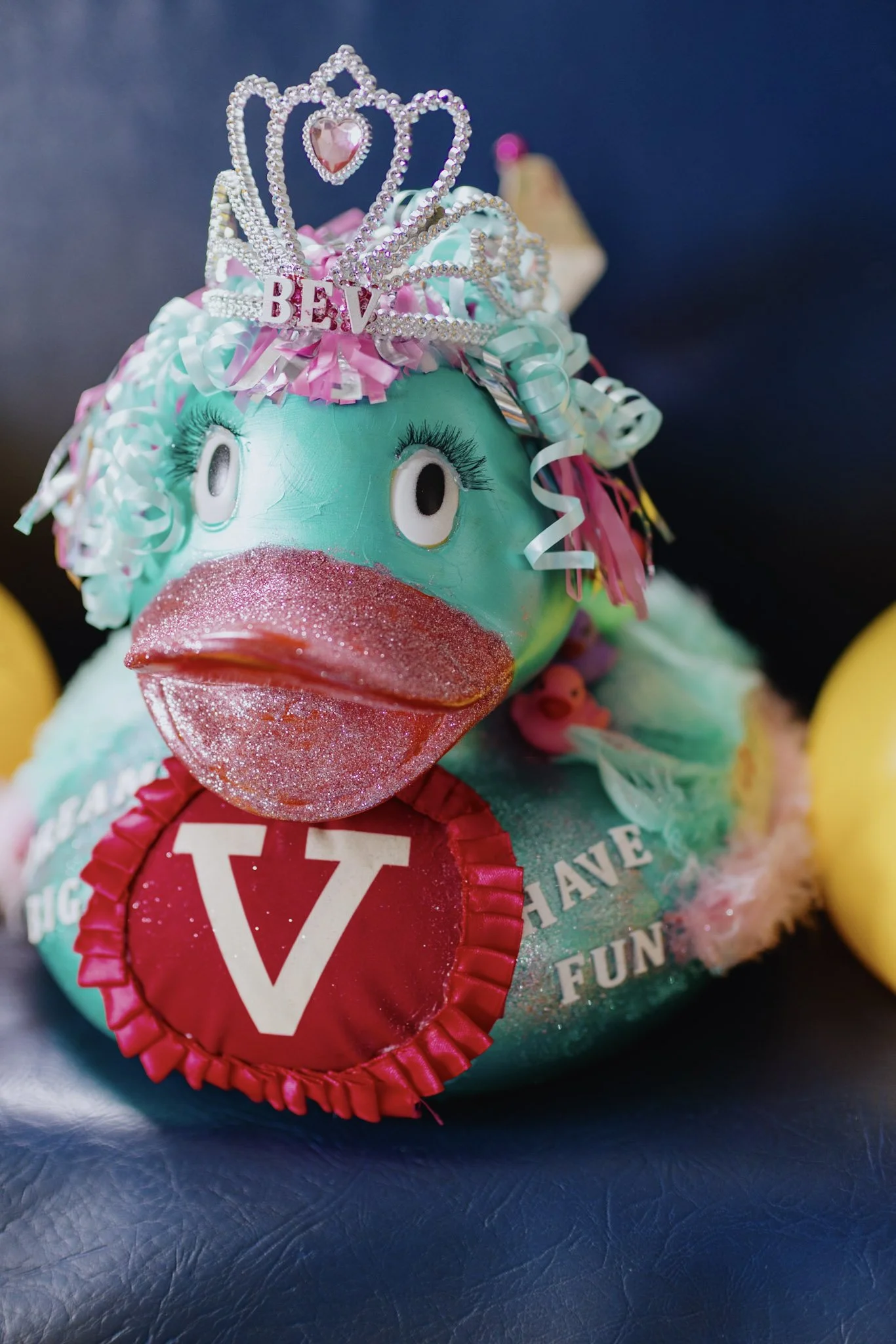 BEST DRESSED this Vibrant sparkler wants to shower you with positivity and voted the best dressed duck on the Trent!
