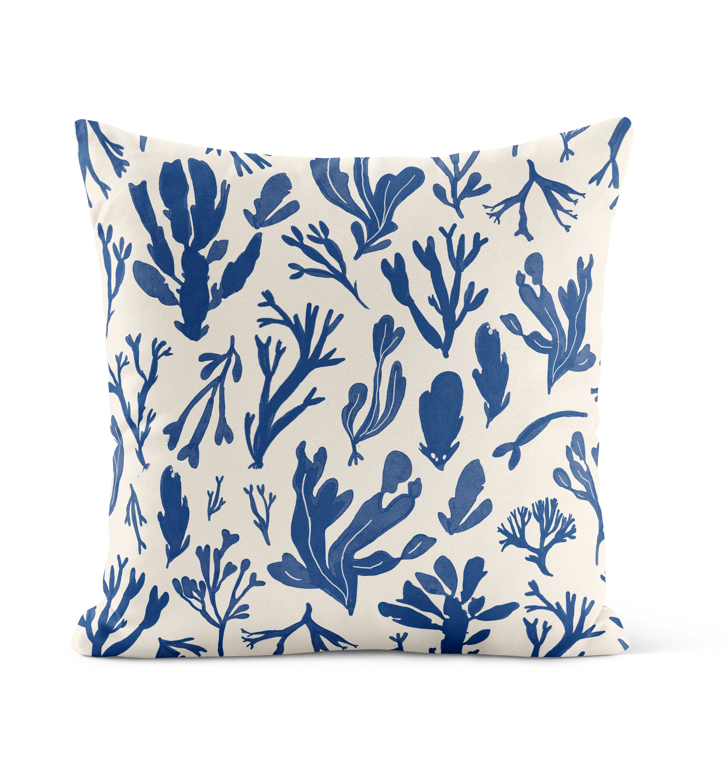 hand-painted pillow, velveteen cushion cover, Canadian artist design, 22 inch pillow, made in Canada decor, art-inspired home textile, Briana Corr Scott, coastal home accents, original art pillow