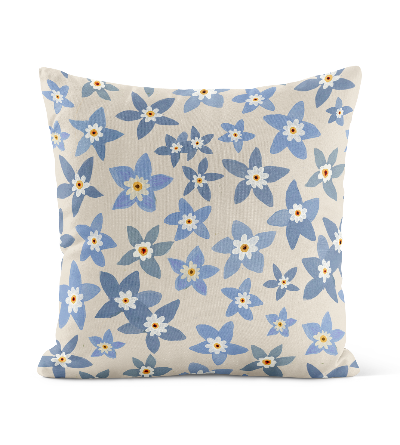 hand-painted pillow, velveteen cushion cover, Canadian artist design, 22 inch pillow, made in Canada decor, art-inspired home textile, Briana Corr Scott, coastal home accents, original art pillow