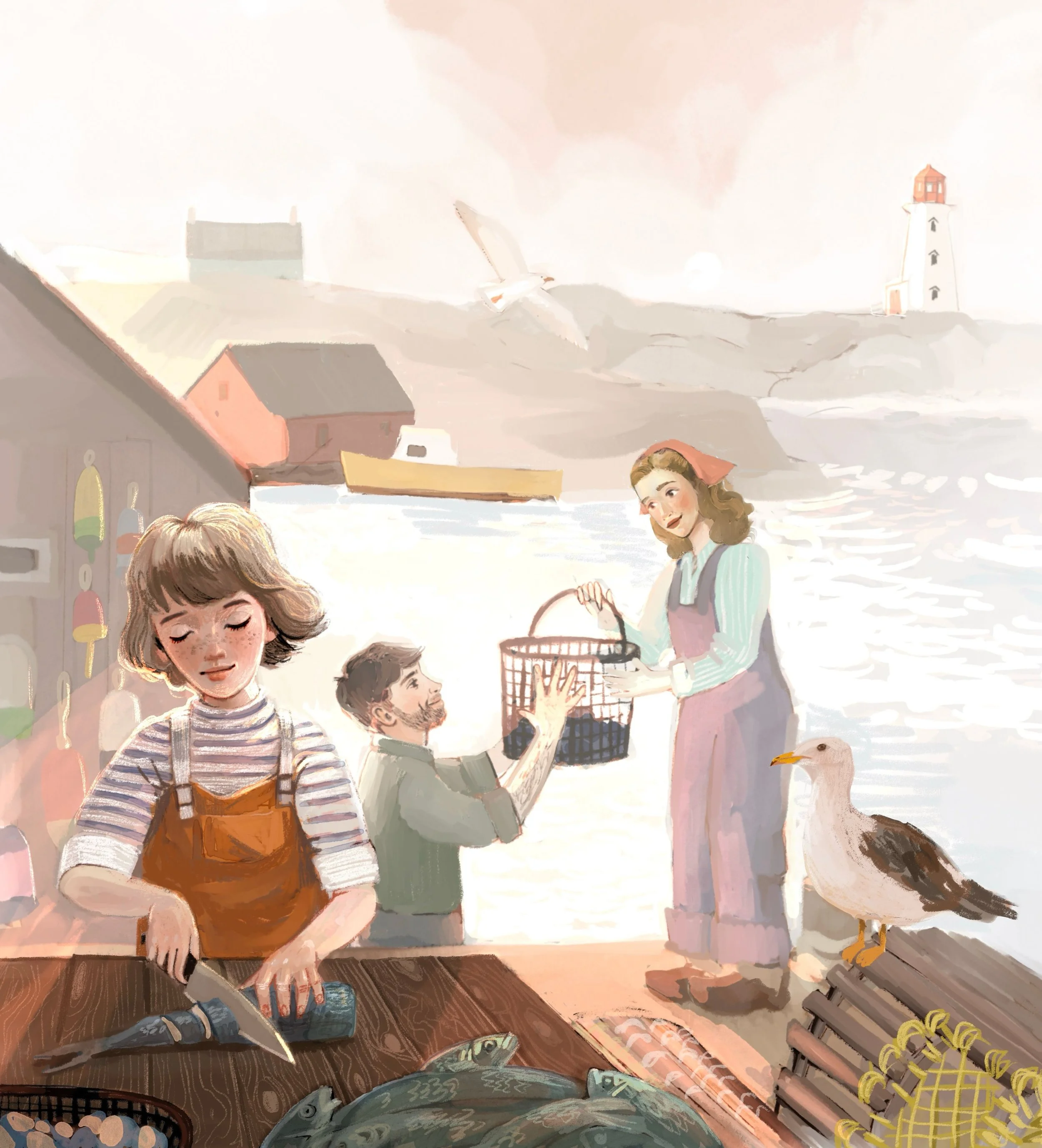 Peggy And The Ghost Illustrations