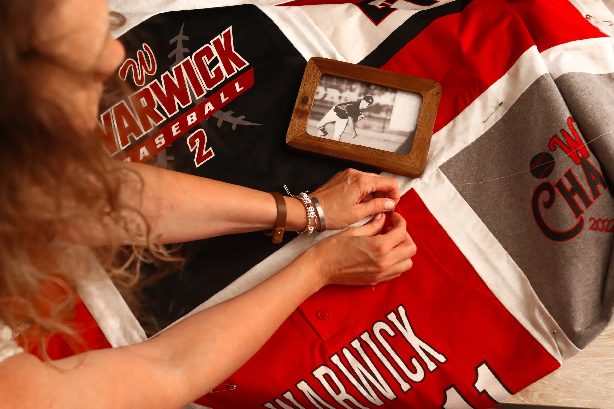 basebal jersey quilt